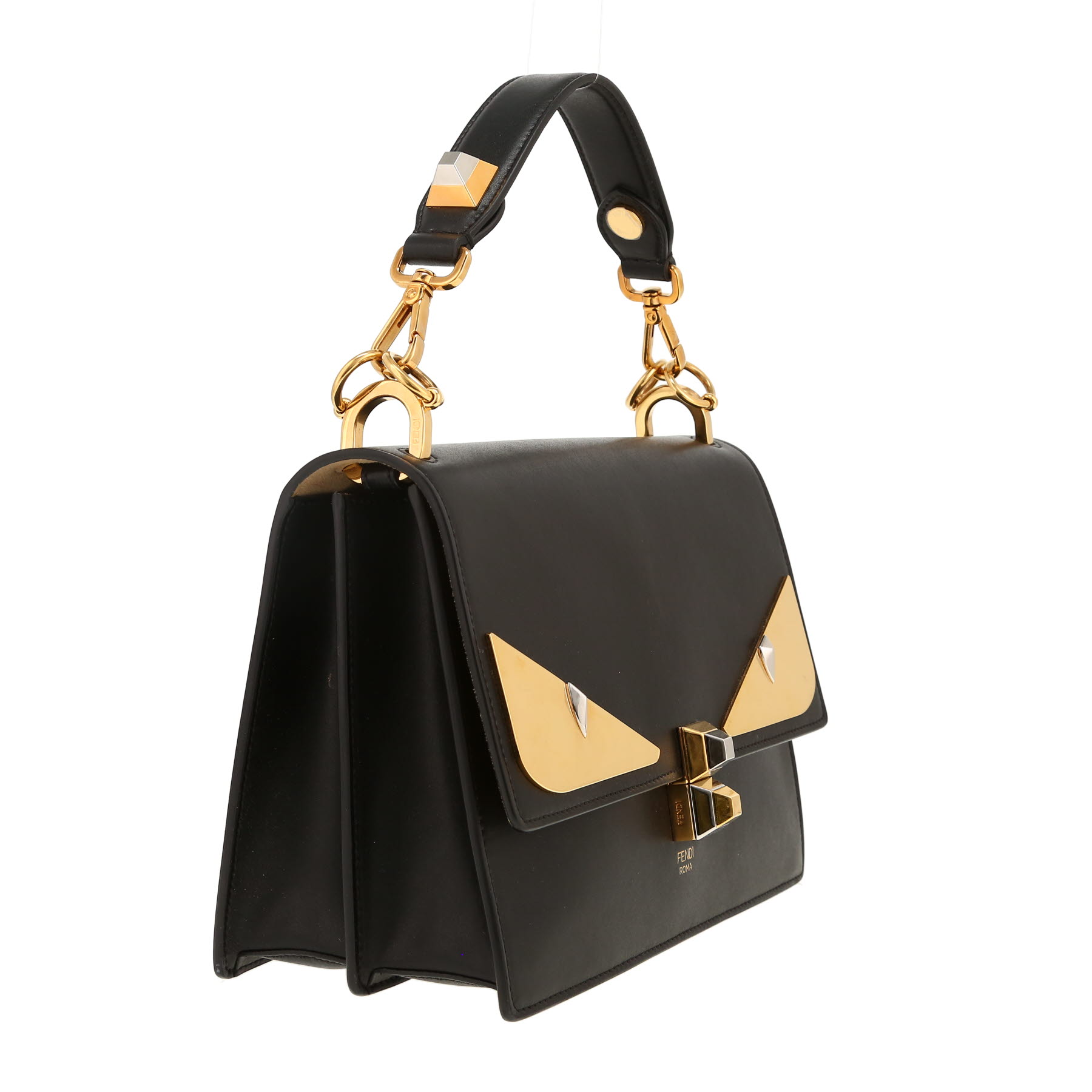 Fendi Kan I handbag in black leather
