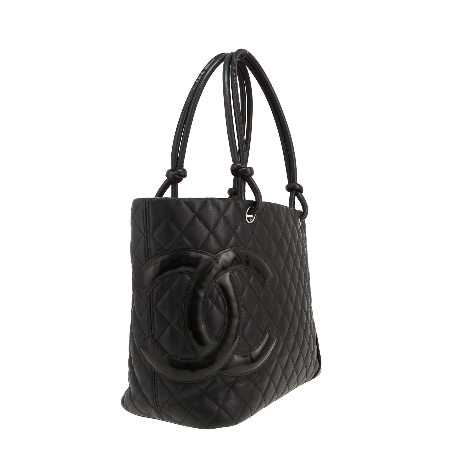 Chanel  Cambon shopping bag  in black quilted leather