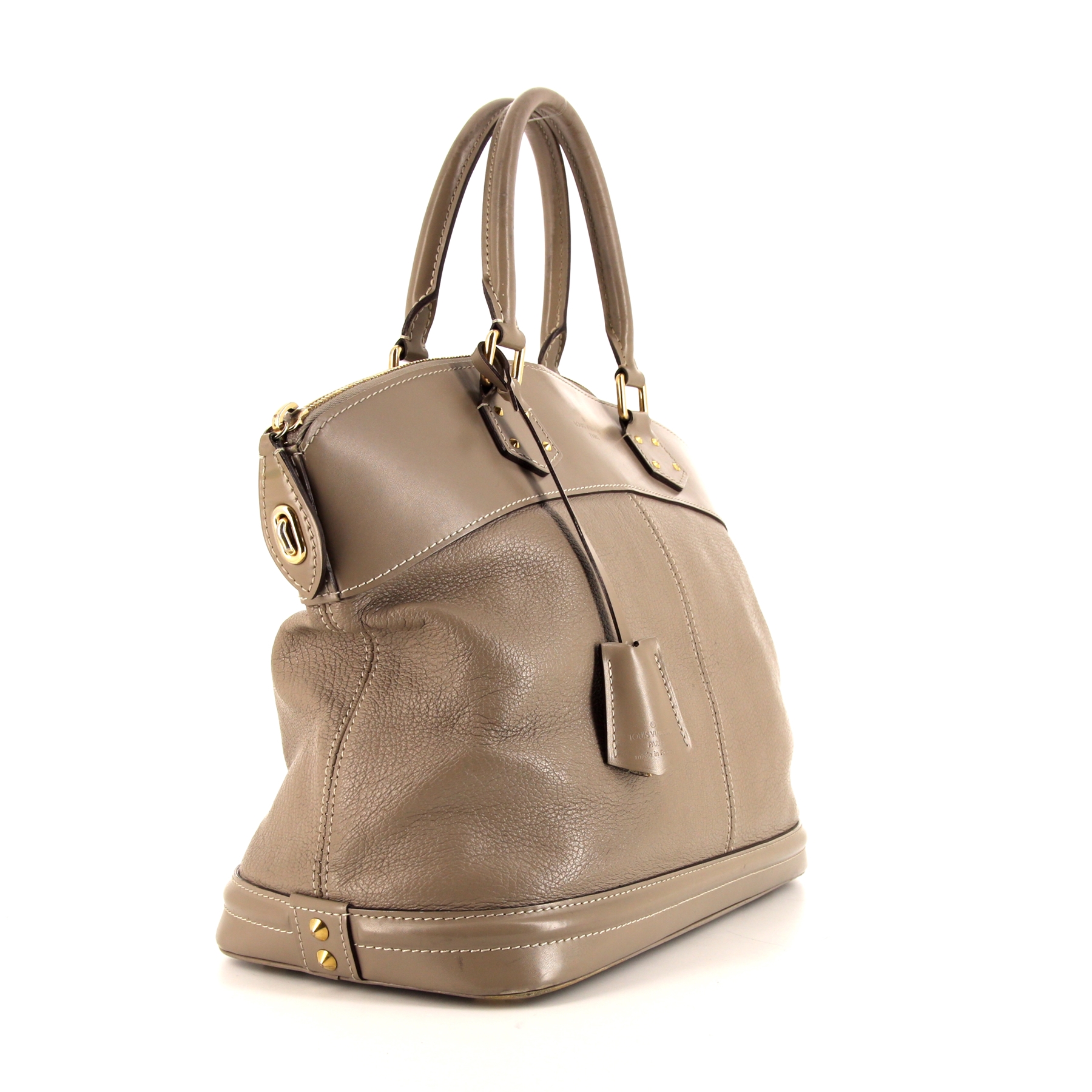 Louis Vuitton Lockit  handbag in taupe suhali leather and taupe