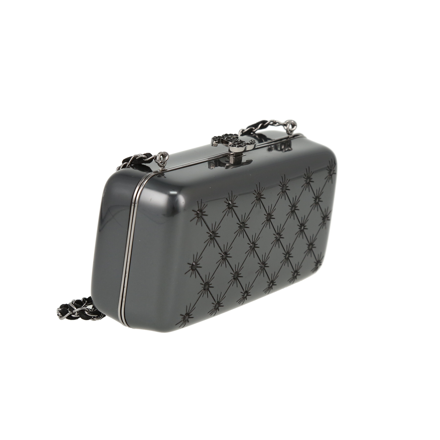 Bolso bandolera Chanel  Editions Limitées en resina gris