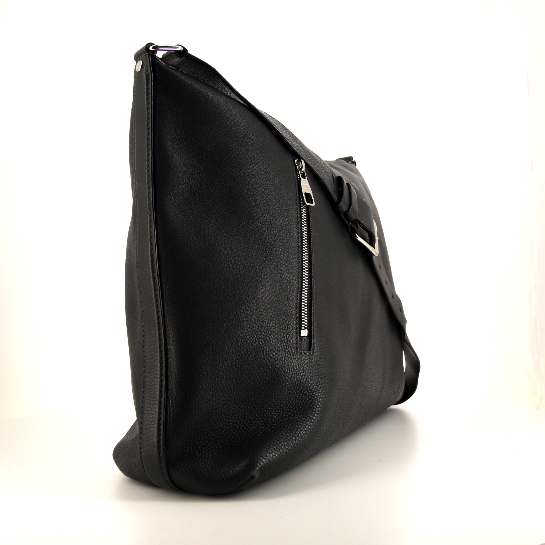 Borsa a tracolla Louis Vuitton Mick in pelle martellata grigio antracite