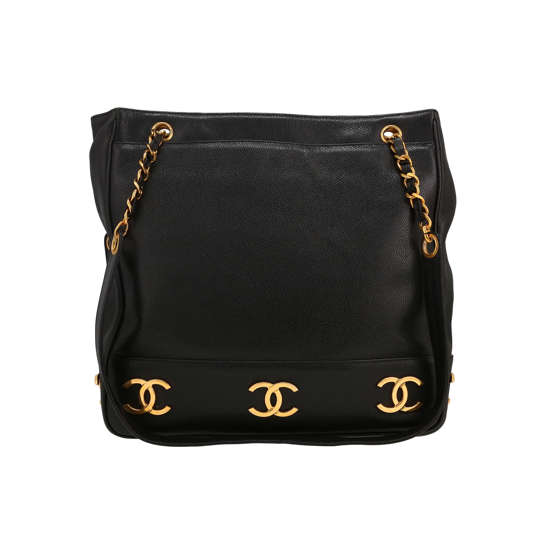 美品 CHANEL TRIPLE COCO CHAIN SHOULDER BAG Chanel Triple Coco Tote 382005 | Collector Square