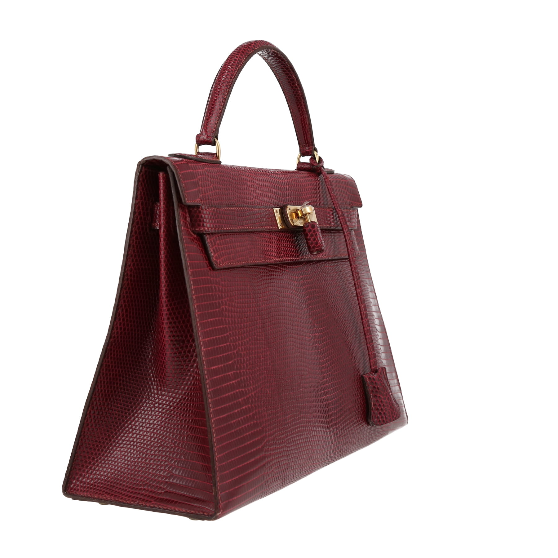 Hermès  Kelly 32 cm handbag  in red H lizzard