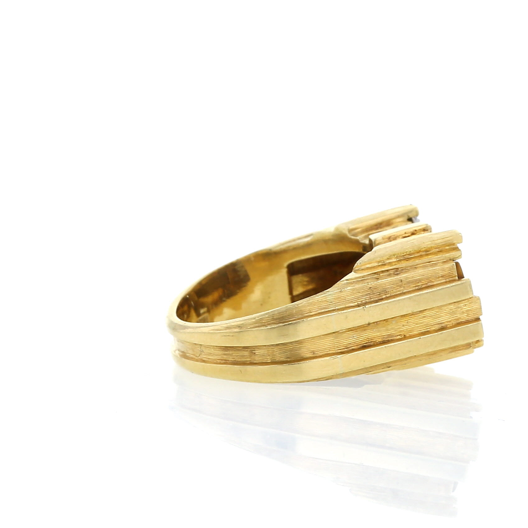 Anello Vintage in oro giallo,  platino