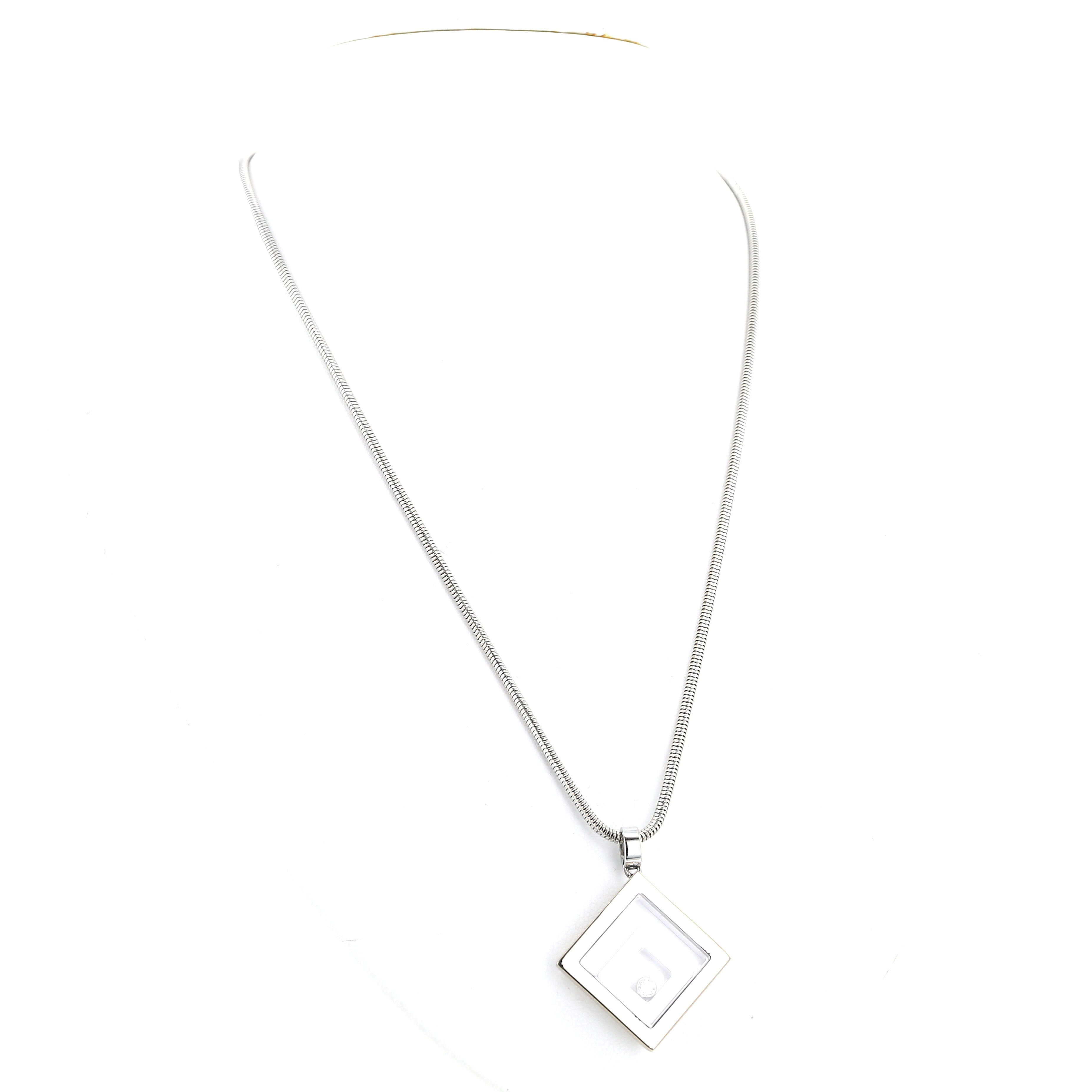 Colgante Chopard Happy Spirit en oro blanco y diamante