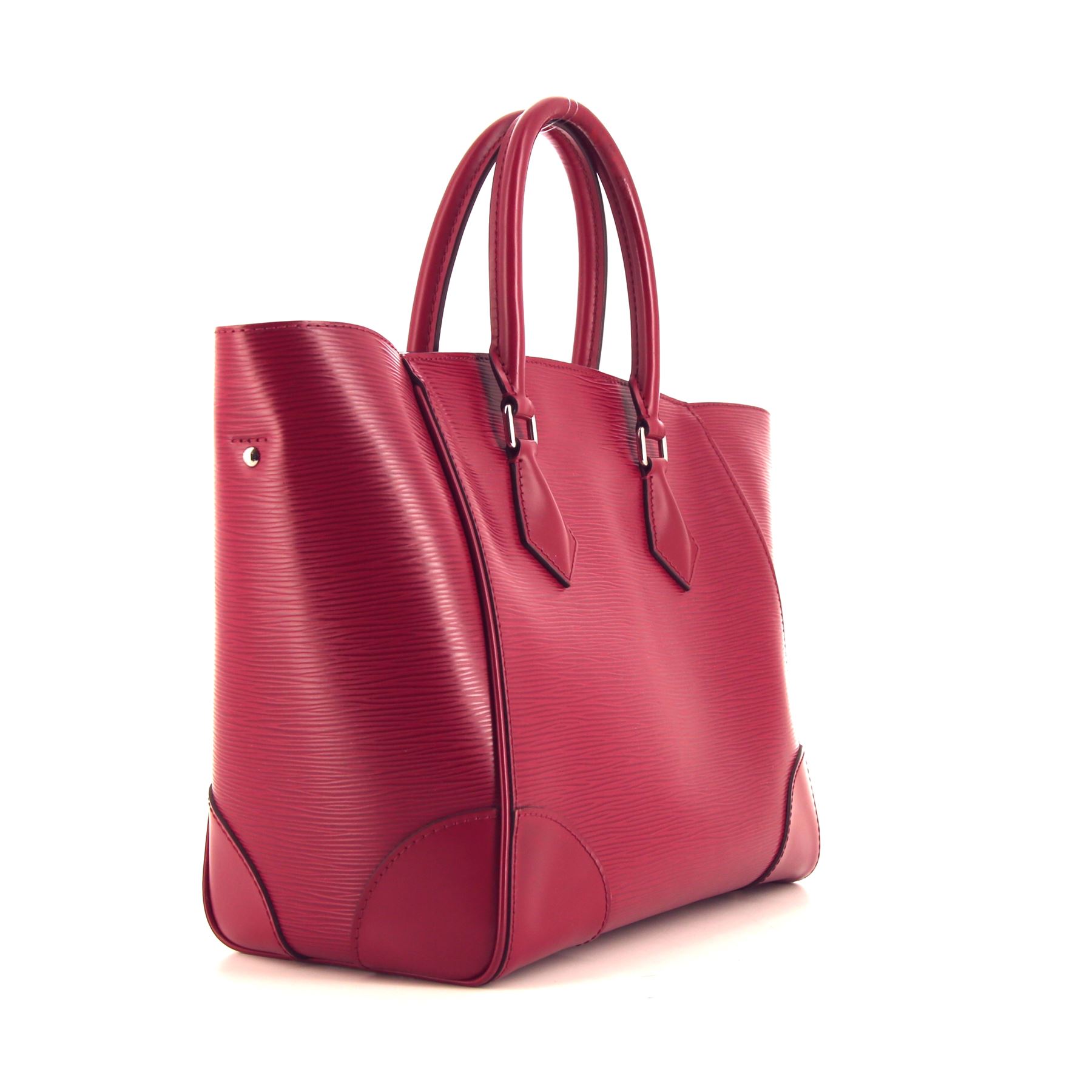Sac à main Louis Vuitton Phenix en cuir épi rose-framboise