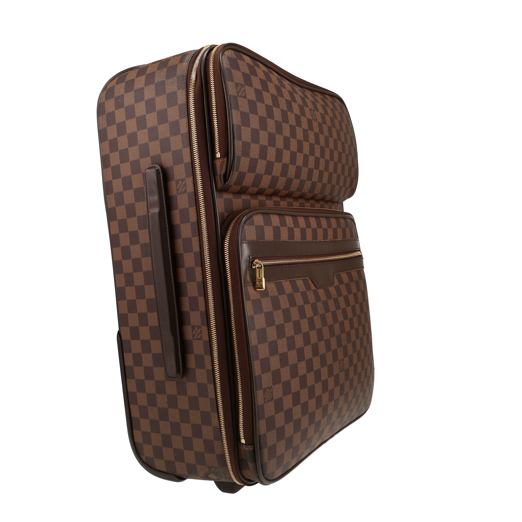 Valigia flessibile Louis Vuitton  Pégase Légère in tela a scacchi ebana