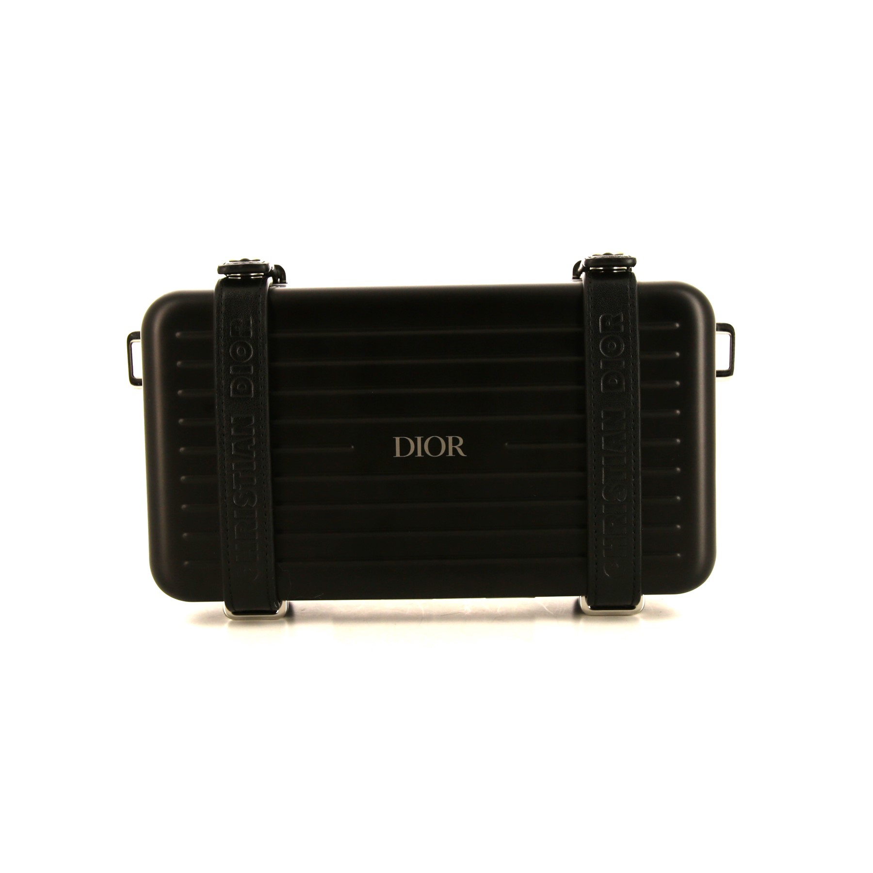 DIOR RIMOWA ブラックショルダーバッグ Dior x Rimova Personal Aluminum leather Shoulder Bag Black