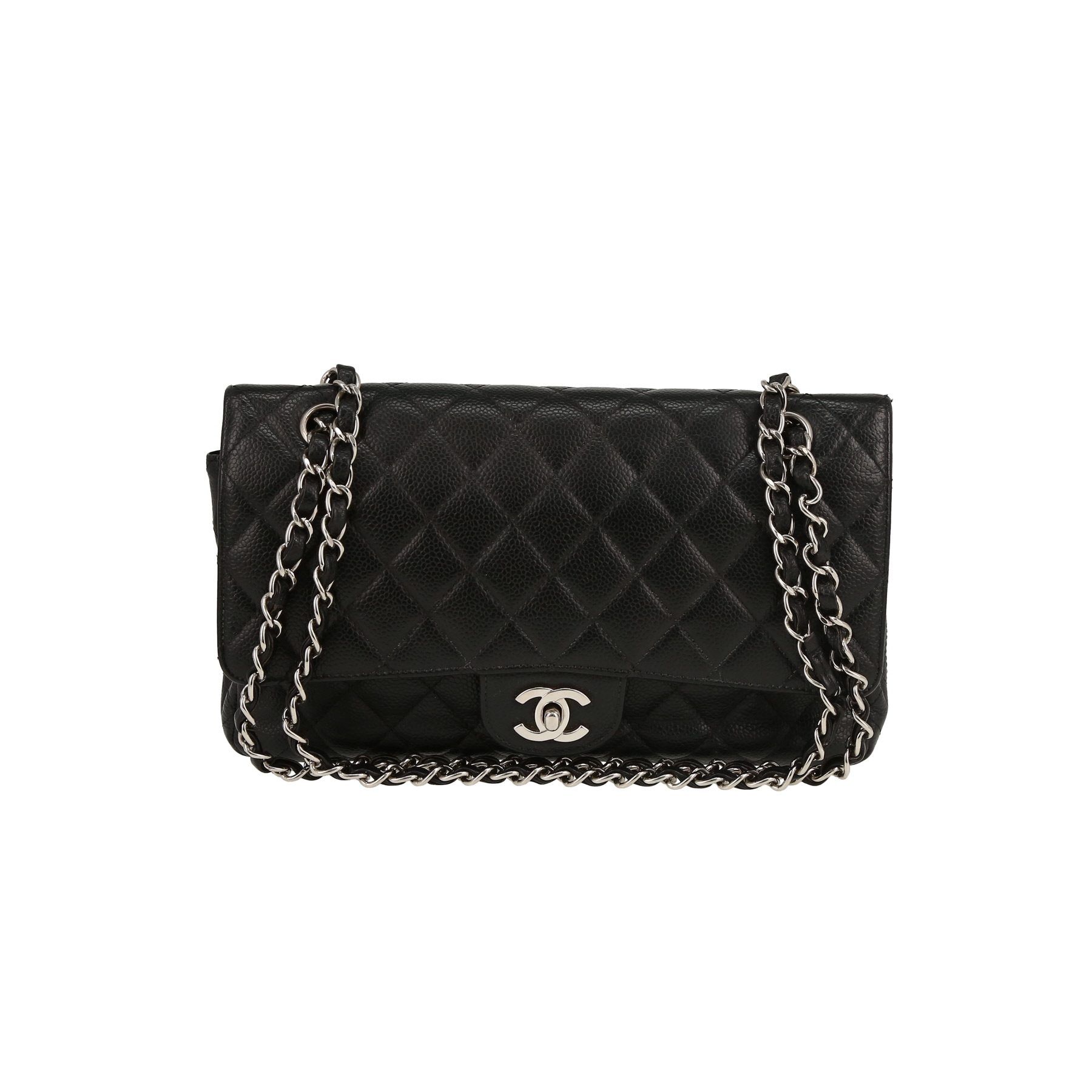 Timeless Classic Handbag In Black Quilted Leather