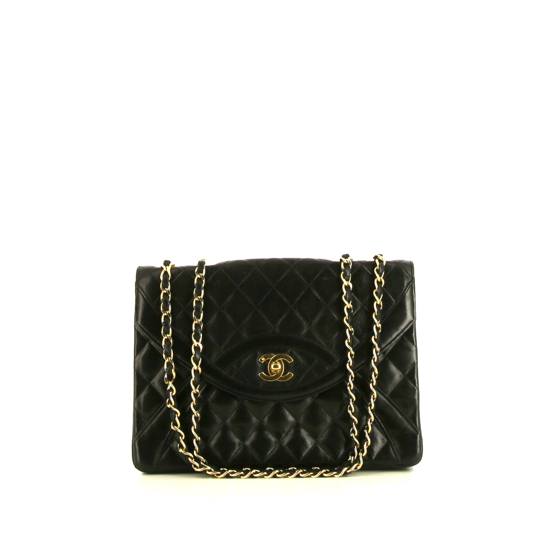 Handbag In Black Quilted Leather