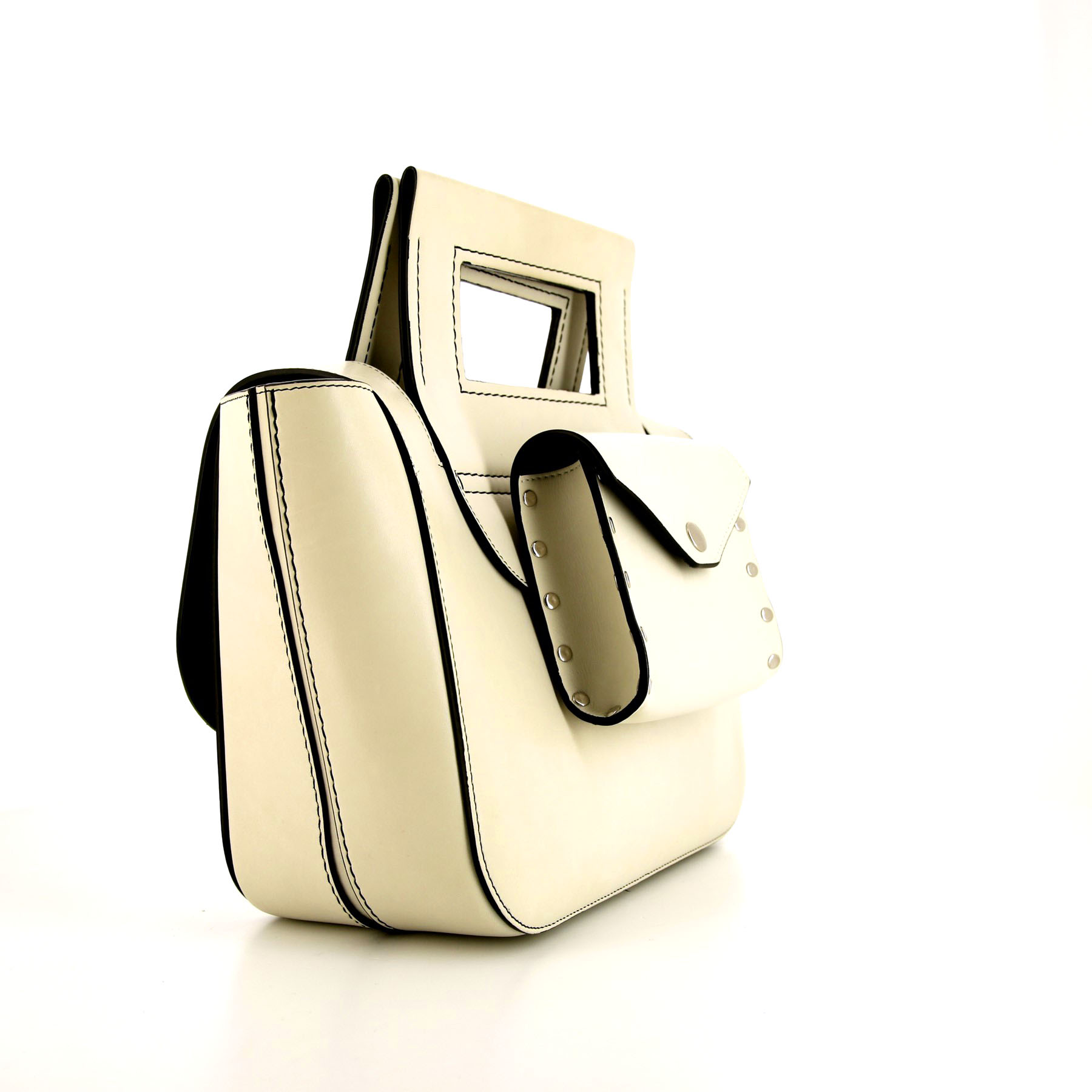 Celine handbag in off-white leather