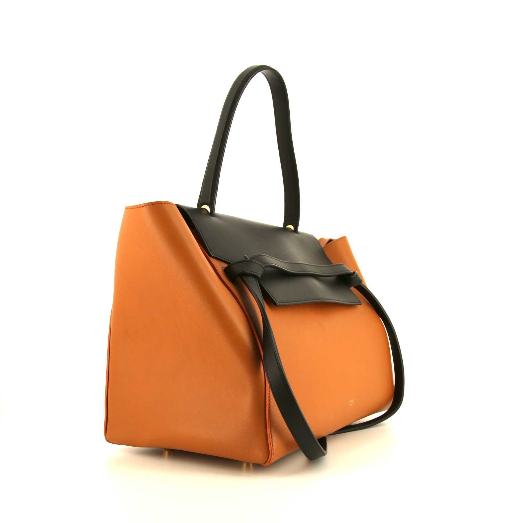 Borsa Celine Belt in pelle gold e nera