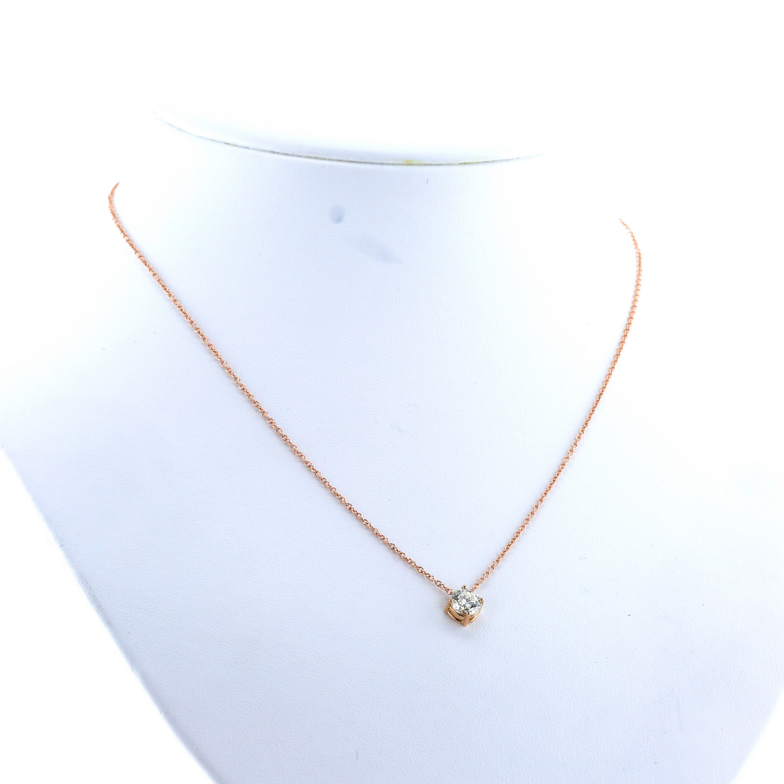 Collana in oro rosa e diamante