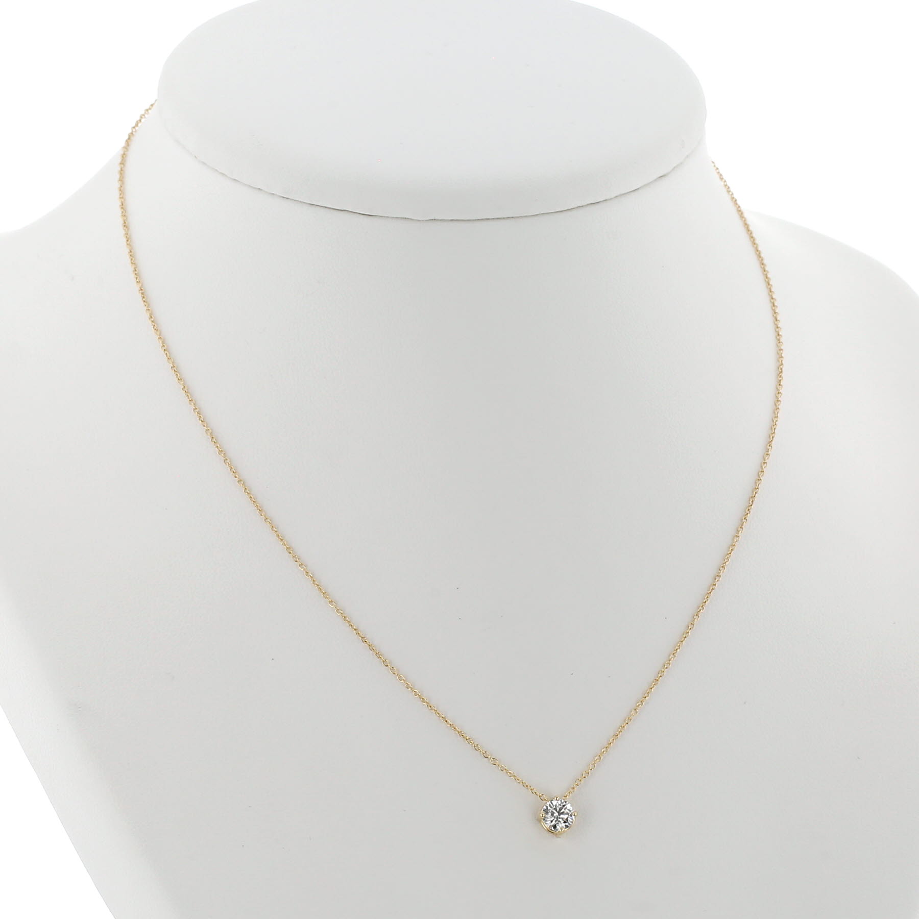 Necklace in yellow gold and diamond