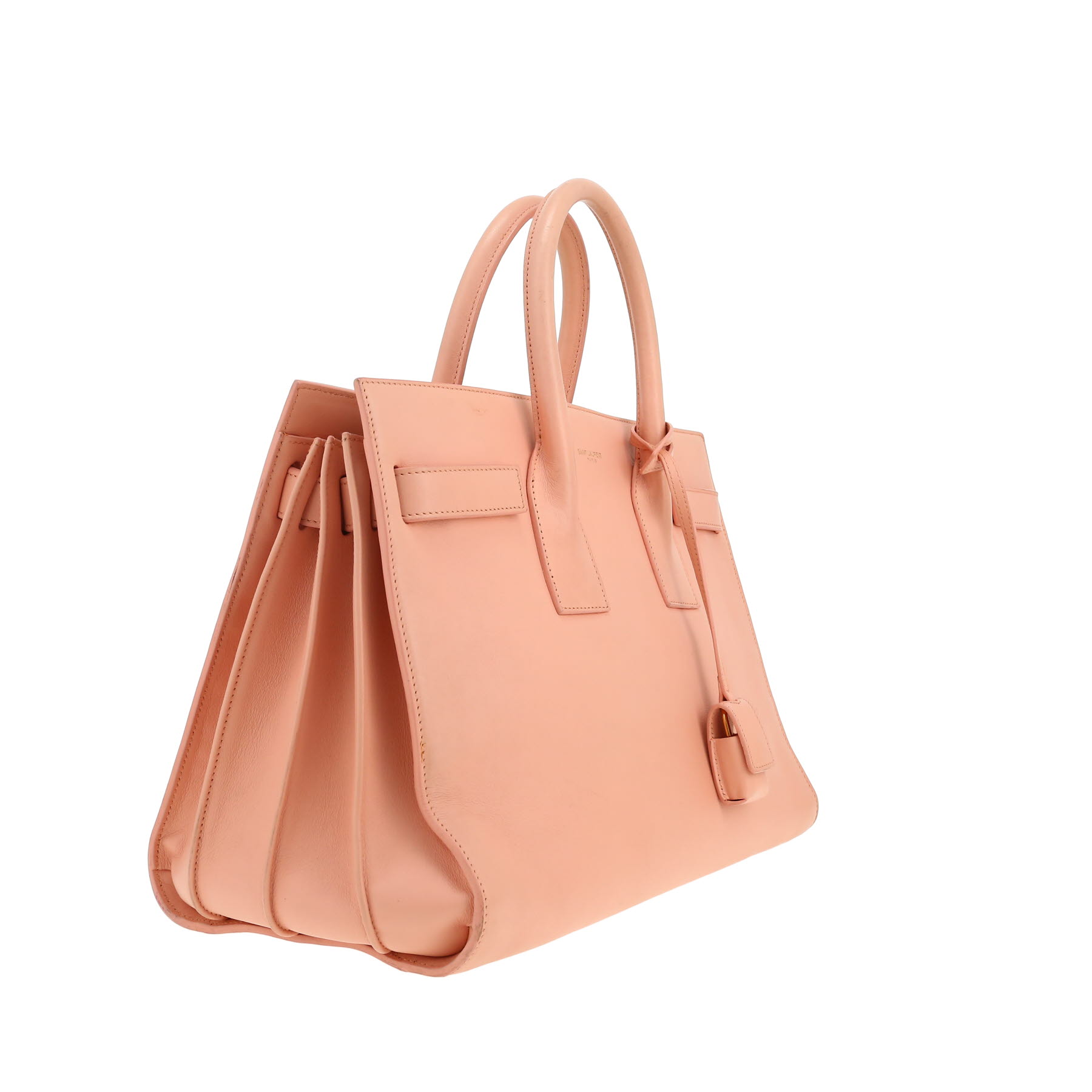 Bolso bandolera Saint Laurent  Sac de jour modelo pequeño  en cuero rosa
