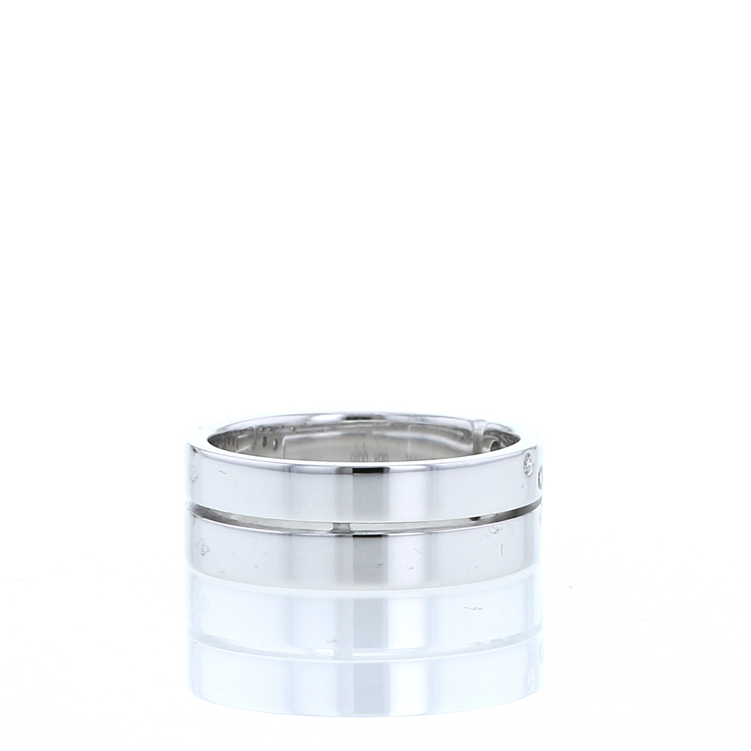 Dinh Van Seventies ring in white gold and diamonds