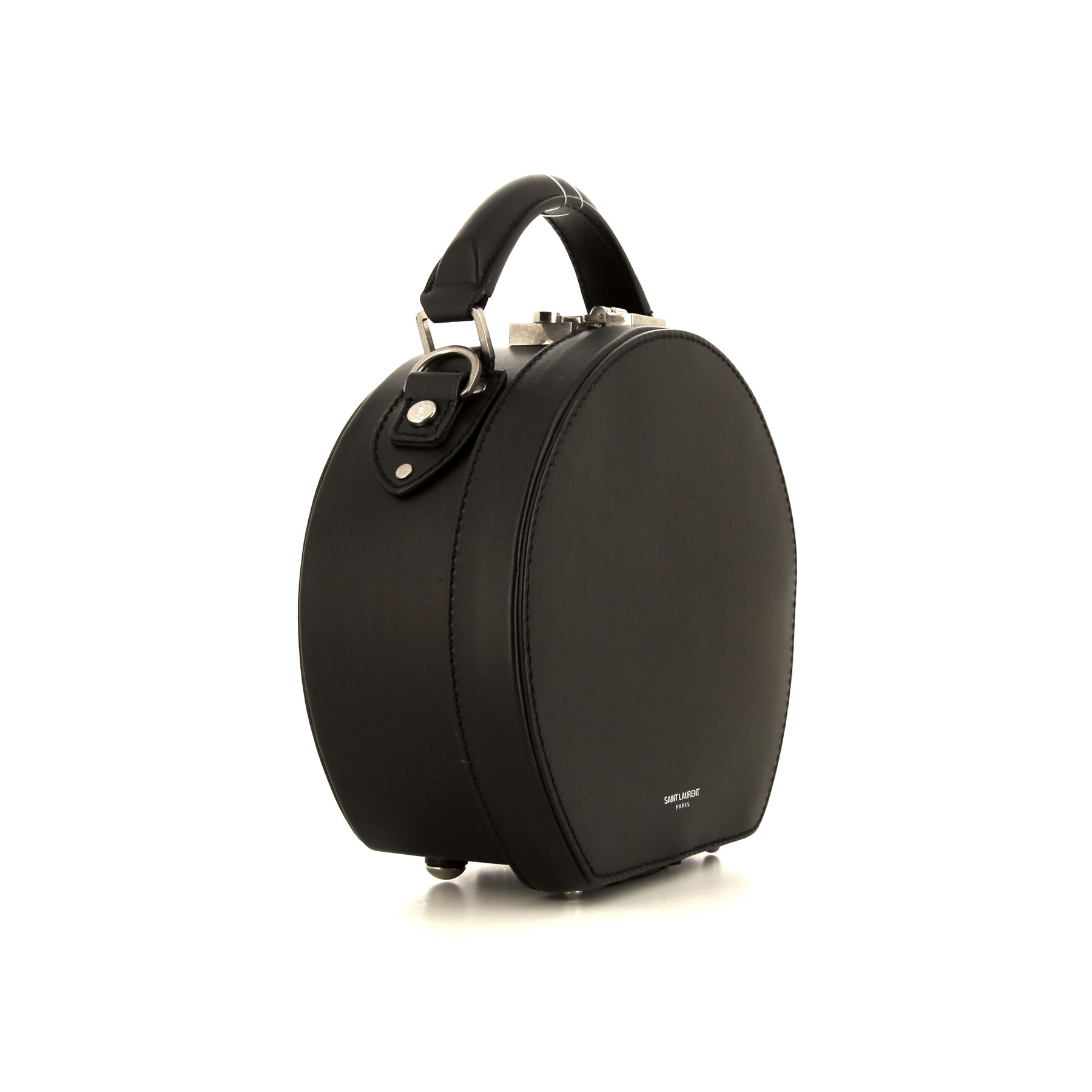 Saint Laurent Mica Box handbag in black leather