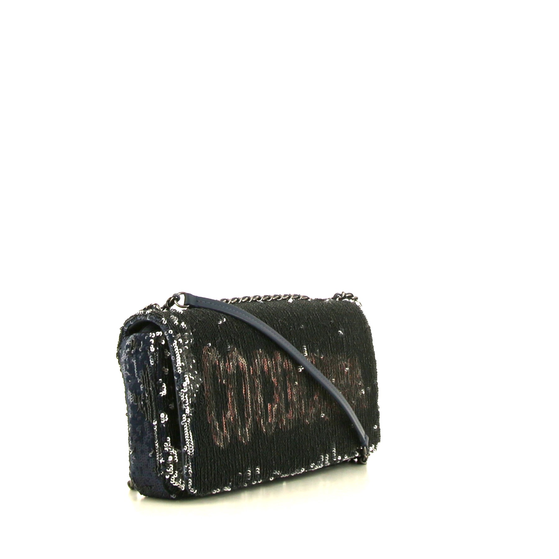 Chanel  Editions Limitées handbag  in blue paillette