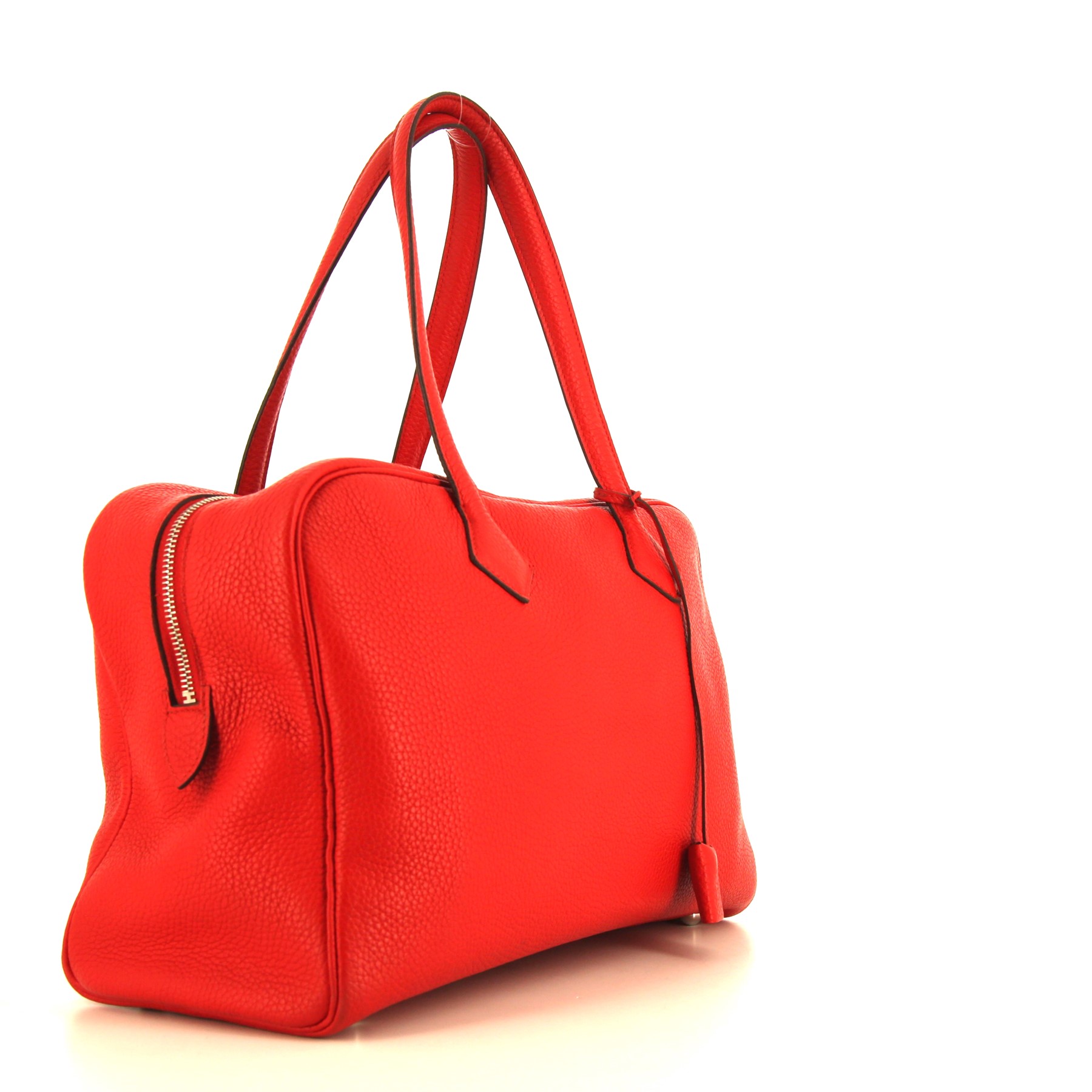 Hermes Victoria handbag in red togo leather
