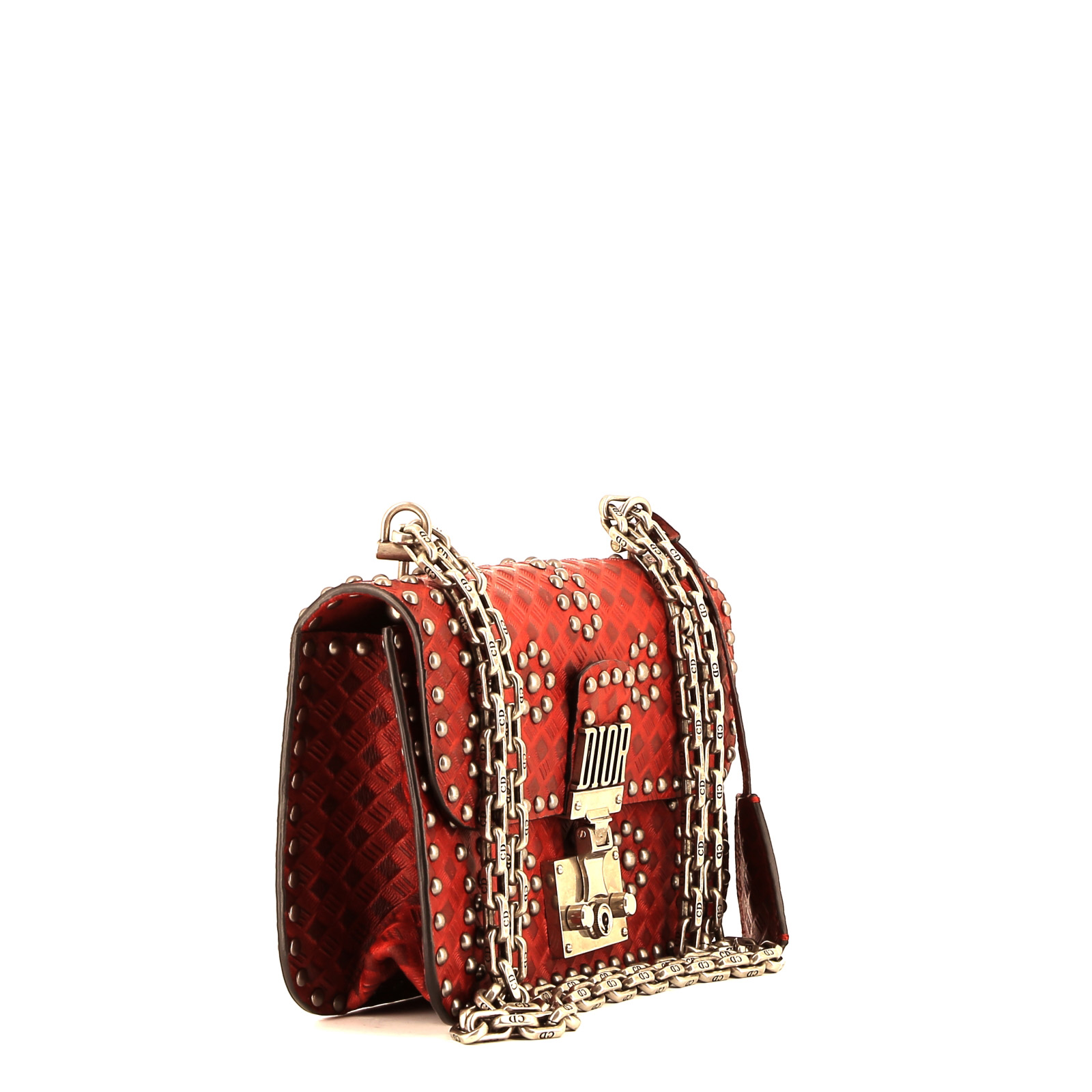 Sac bandoulière Dior  Dioraddict en cuir rouge