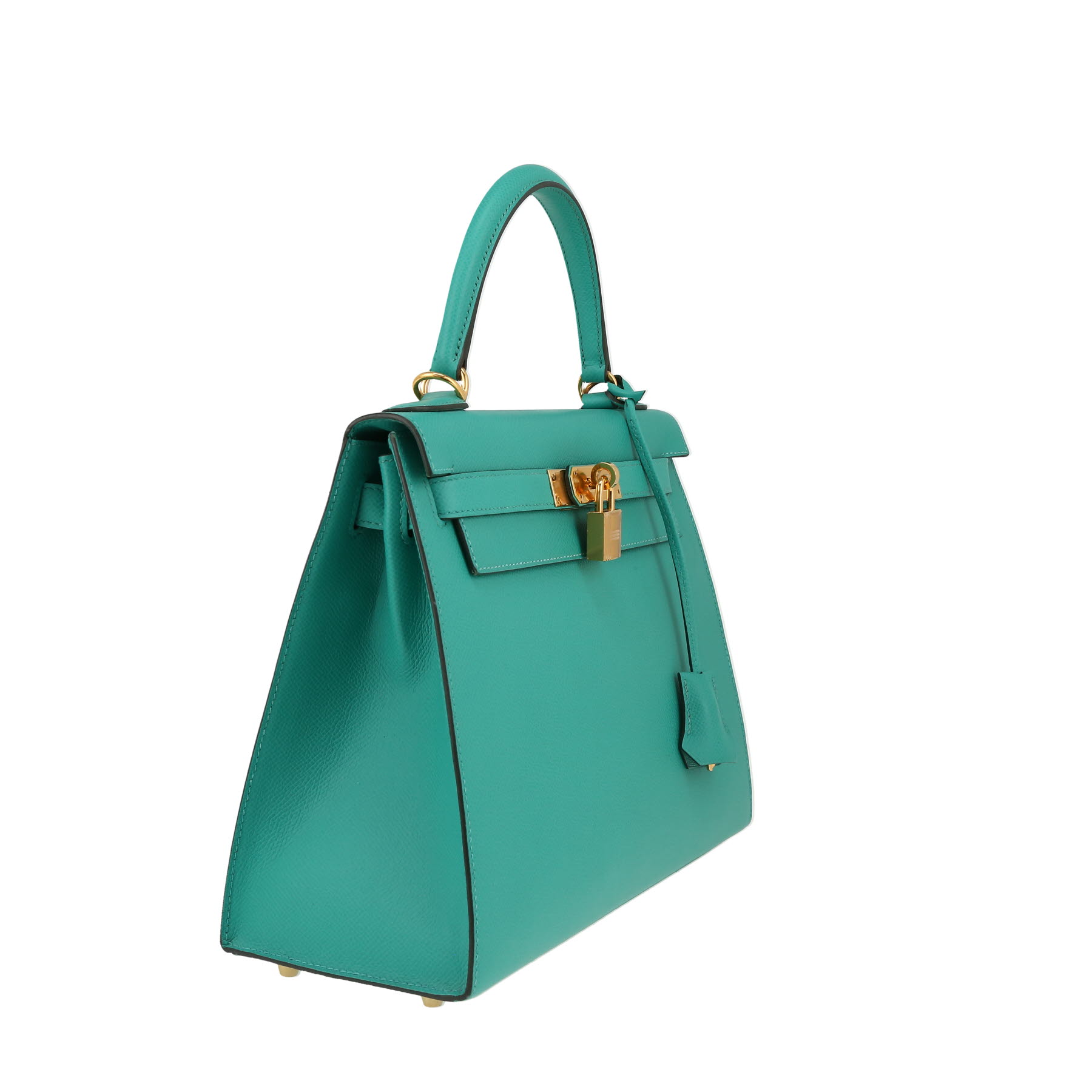Hermès Kelly 28 cm handbag in green epsom leather