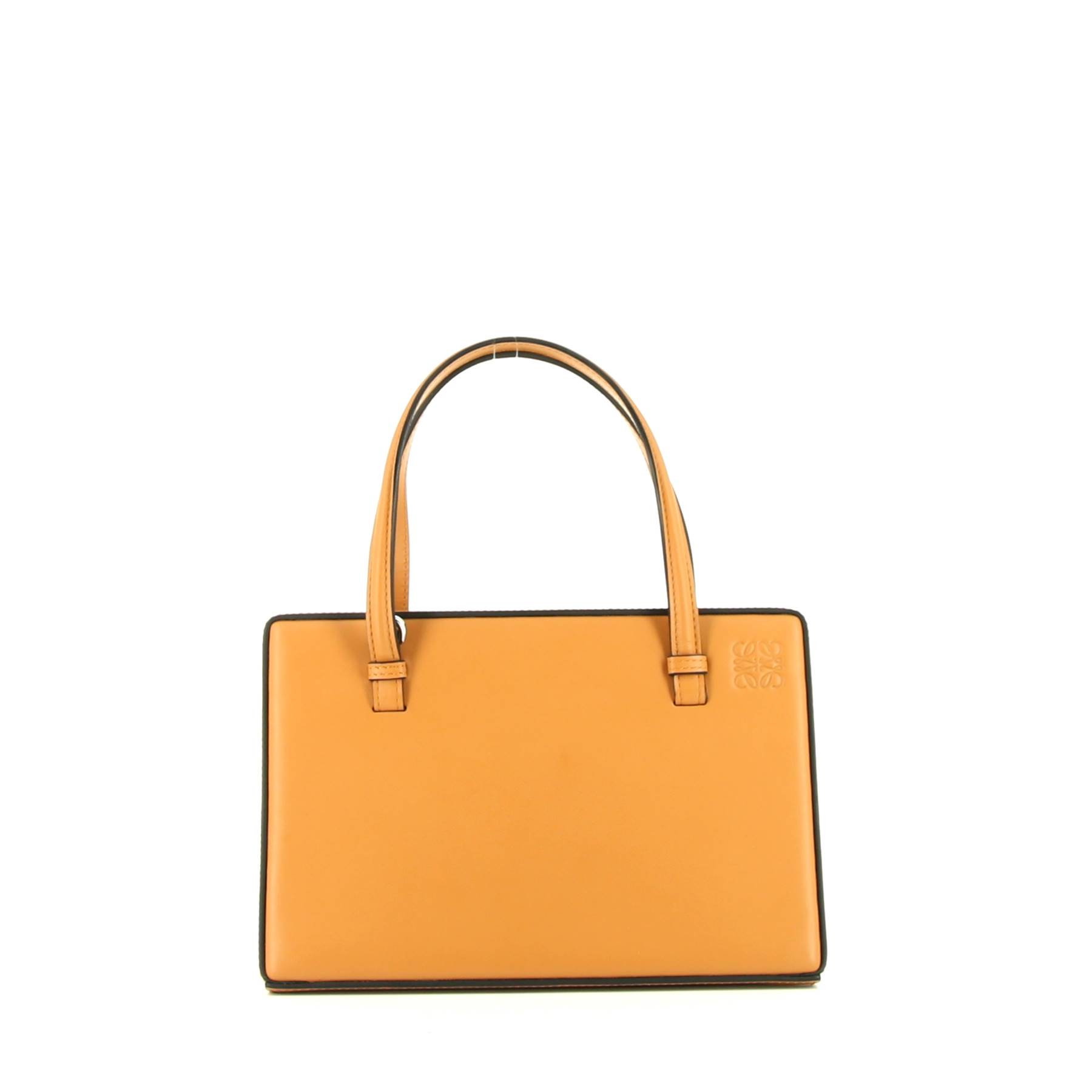 Postal Bag Handbag In Gold Leather
