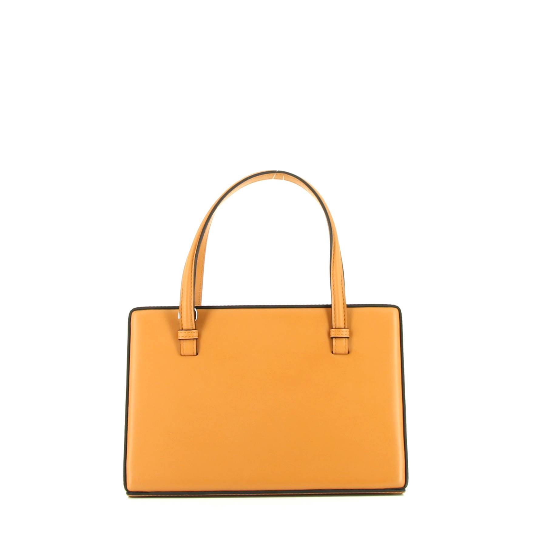 Postal Bag Handbag In Gold Leather
