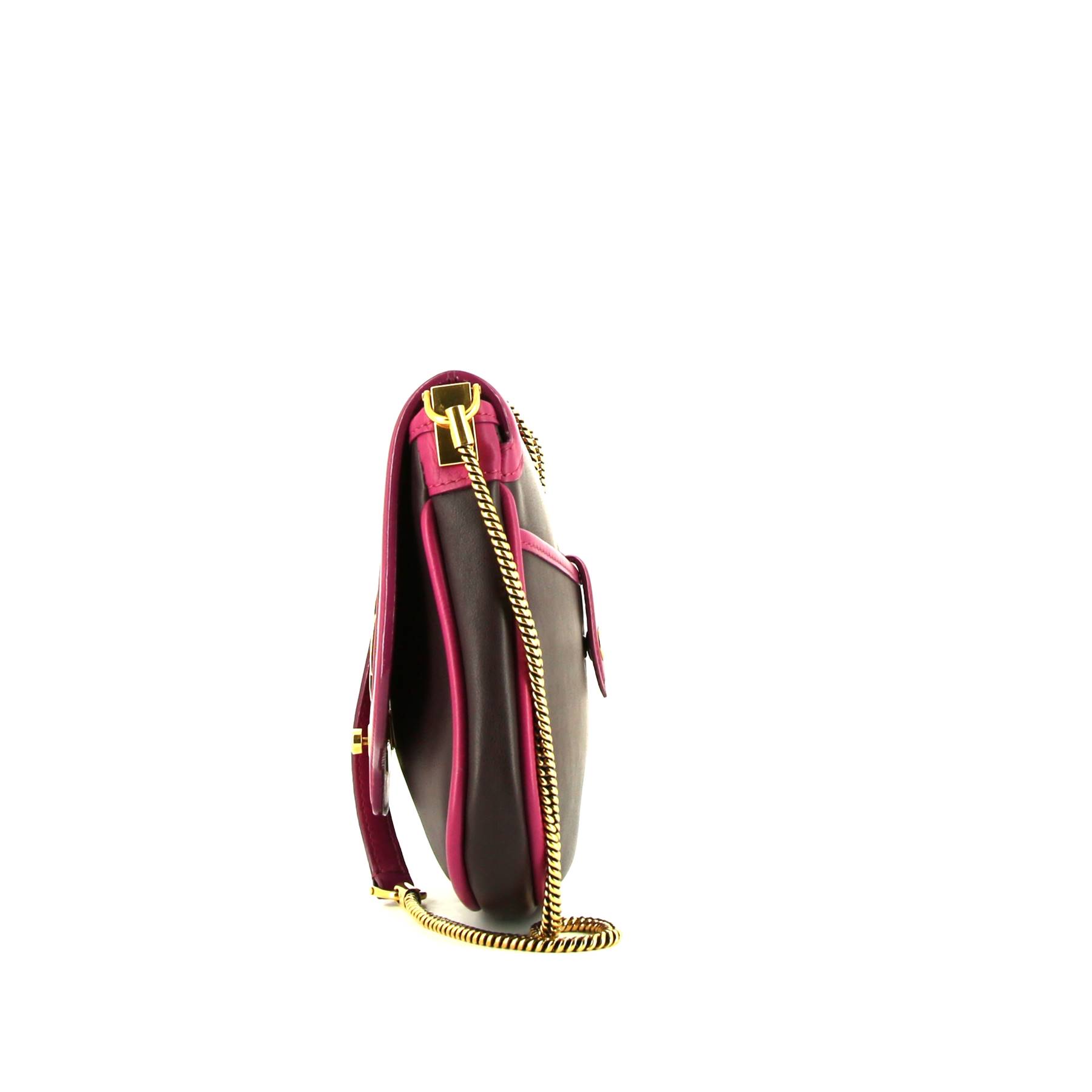 Shoulder Bag In Pink And Leather