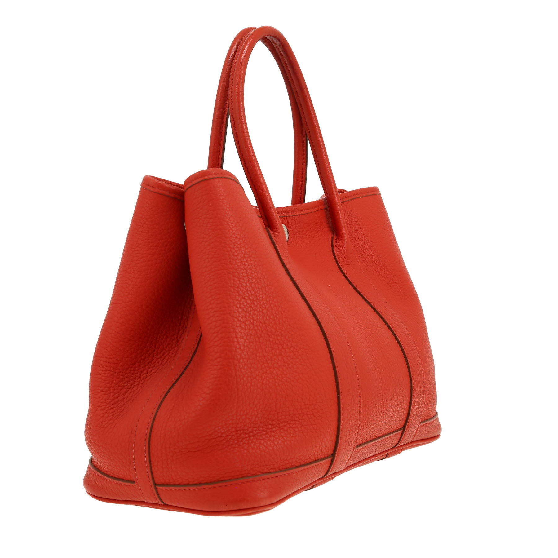 Sac à main Hermès Garden Party en cuir togo rouge