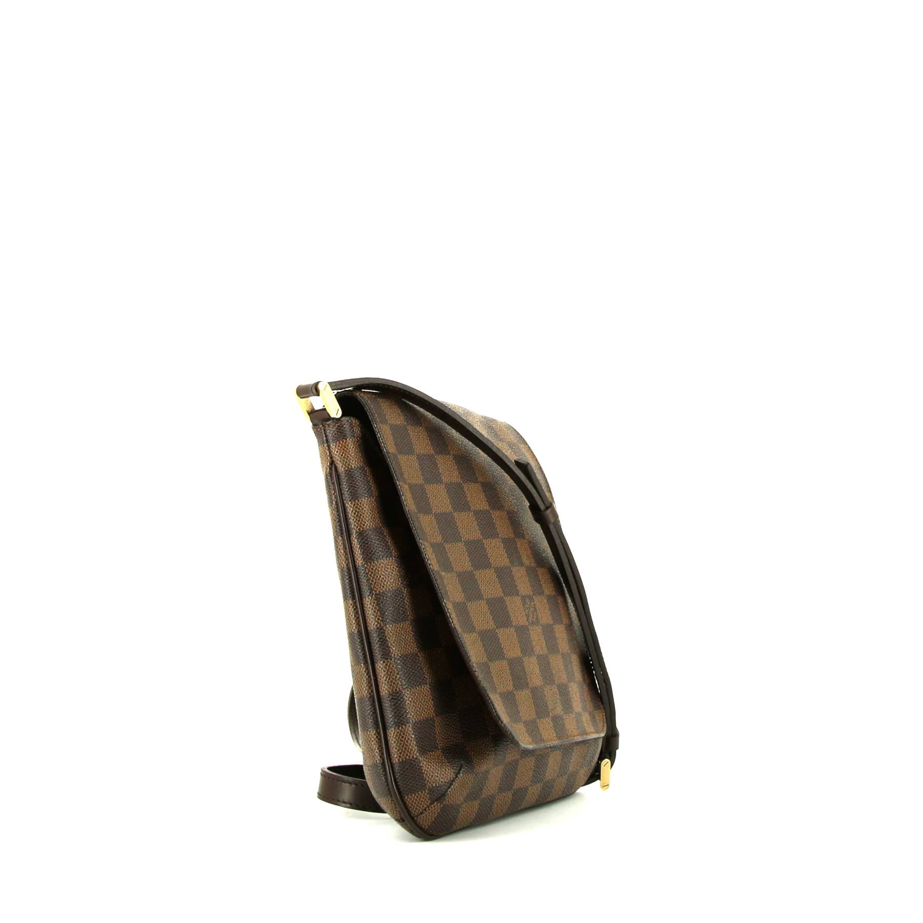 Louis Vuitton  Musette Salsa shoulder bag  in brown damier canvas  and brown leather