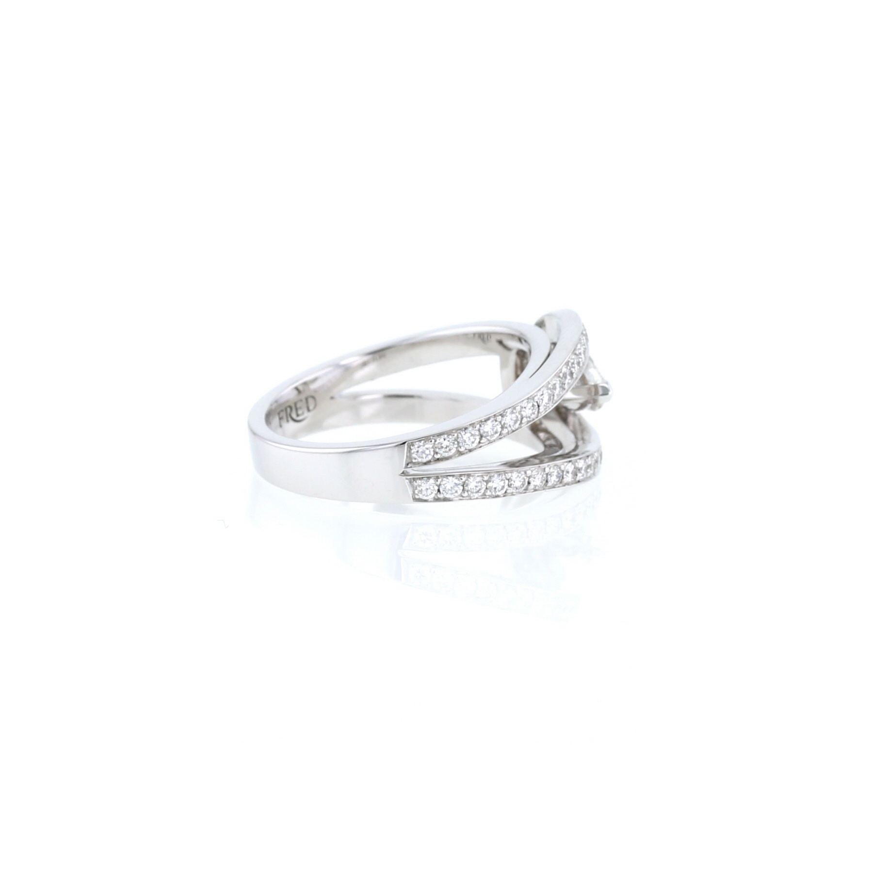 Anello Fred Lovelight in platino e diamanti (0,31 carat)