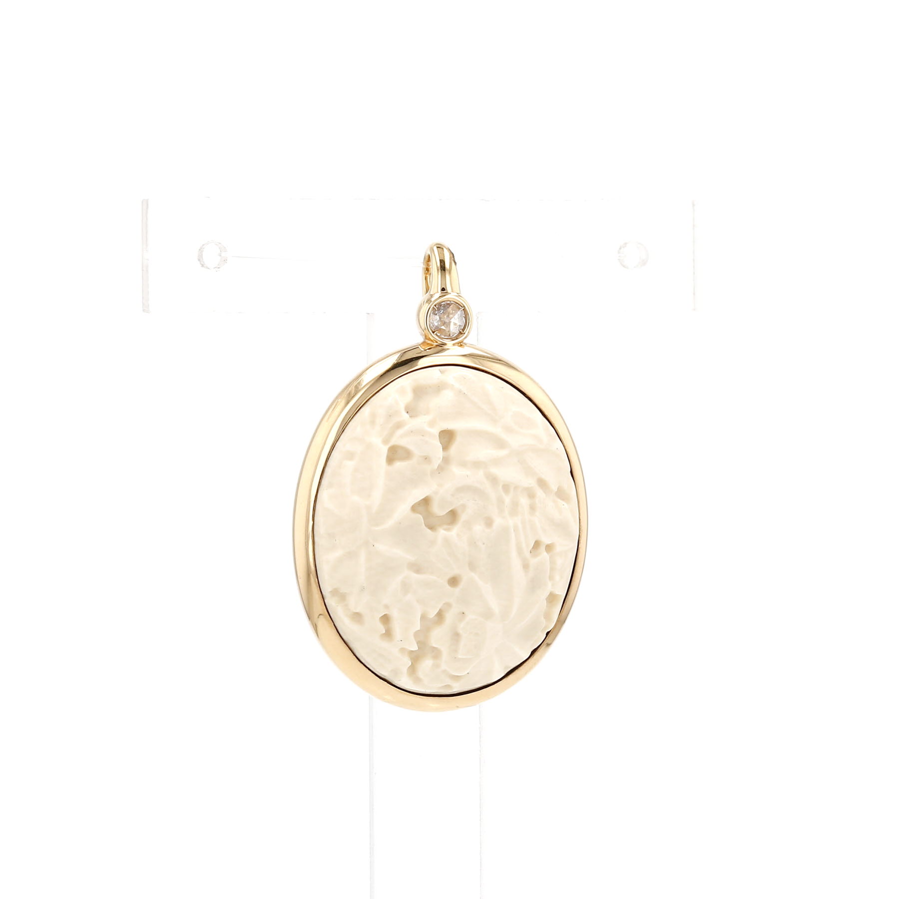Ciondolo Pomellato Victoria in oro rosa,  agata e diamante