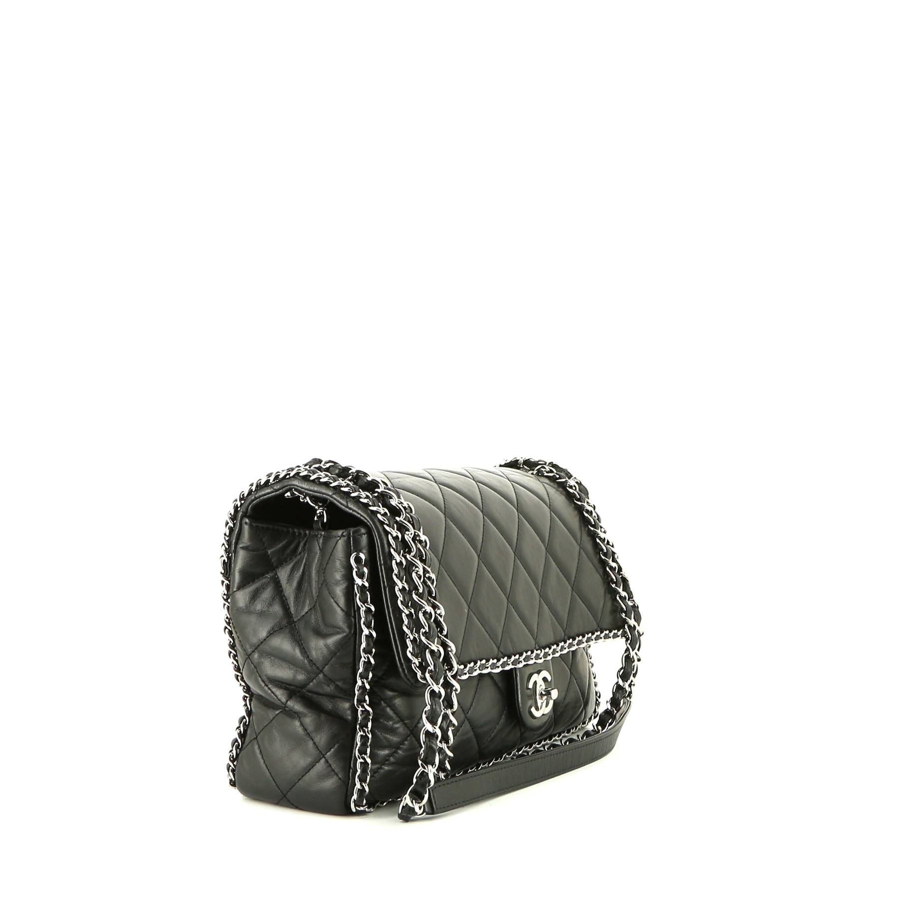 Chanel  Timeless handbag  in black quilted leather