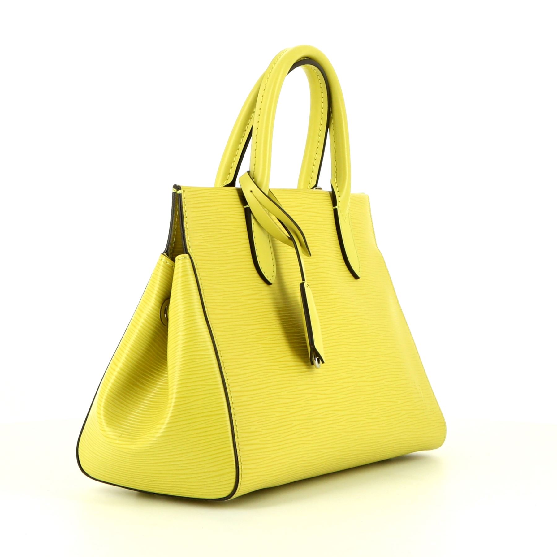 Louis Vuitton Marly handbag in yellow epi leather