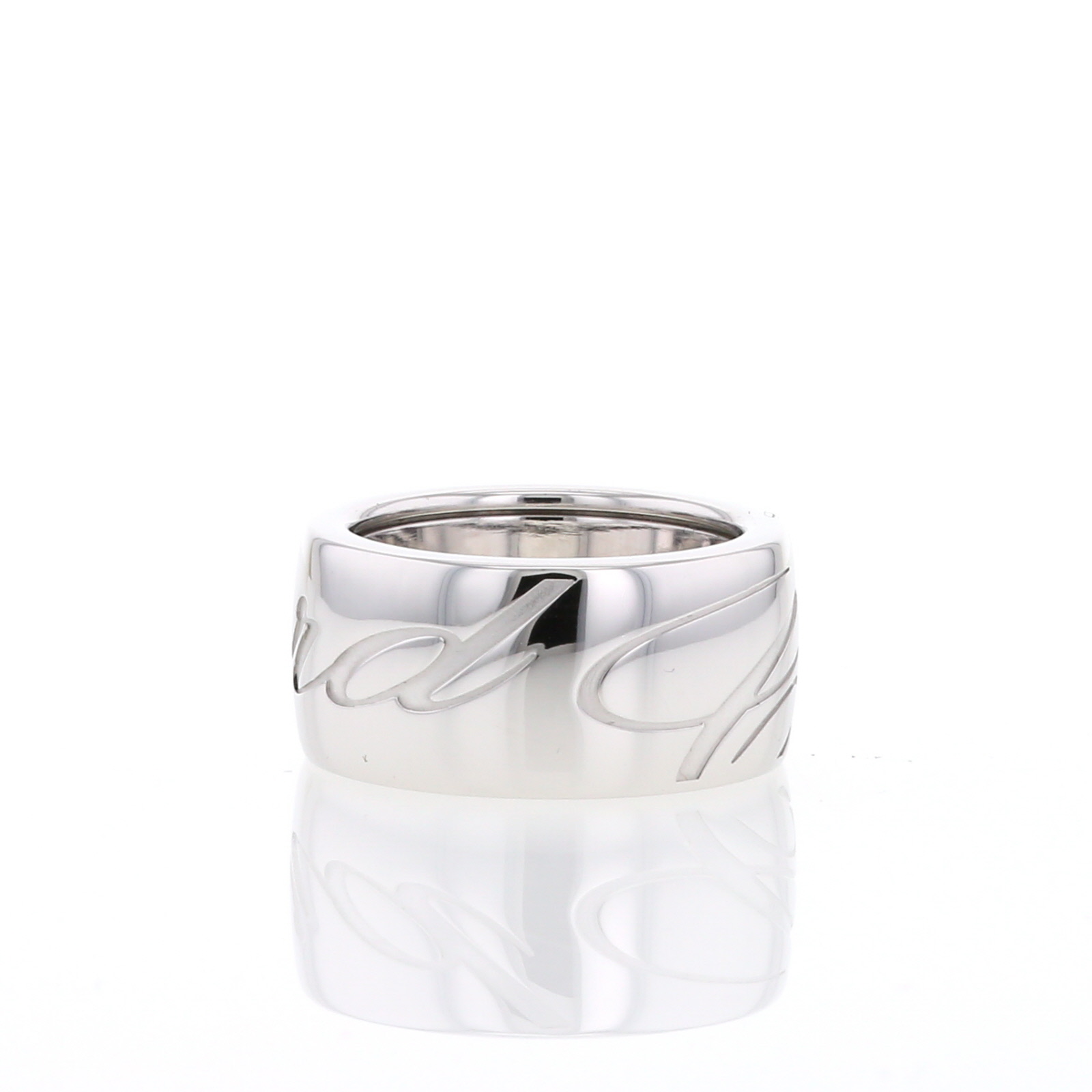 Sortija Chopard Chopardissimo modelo grande de oro blanco