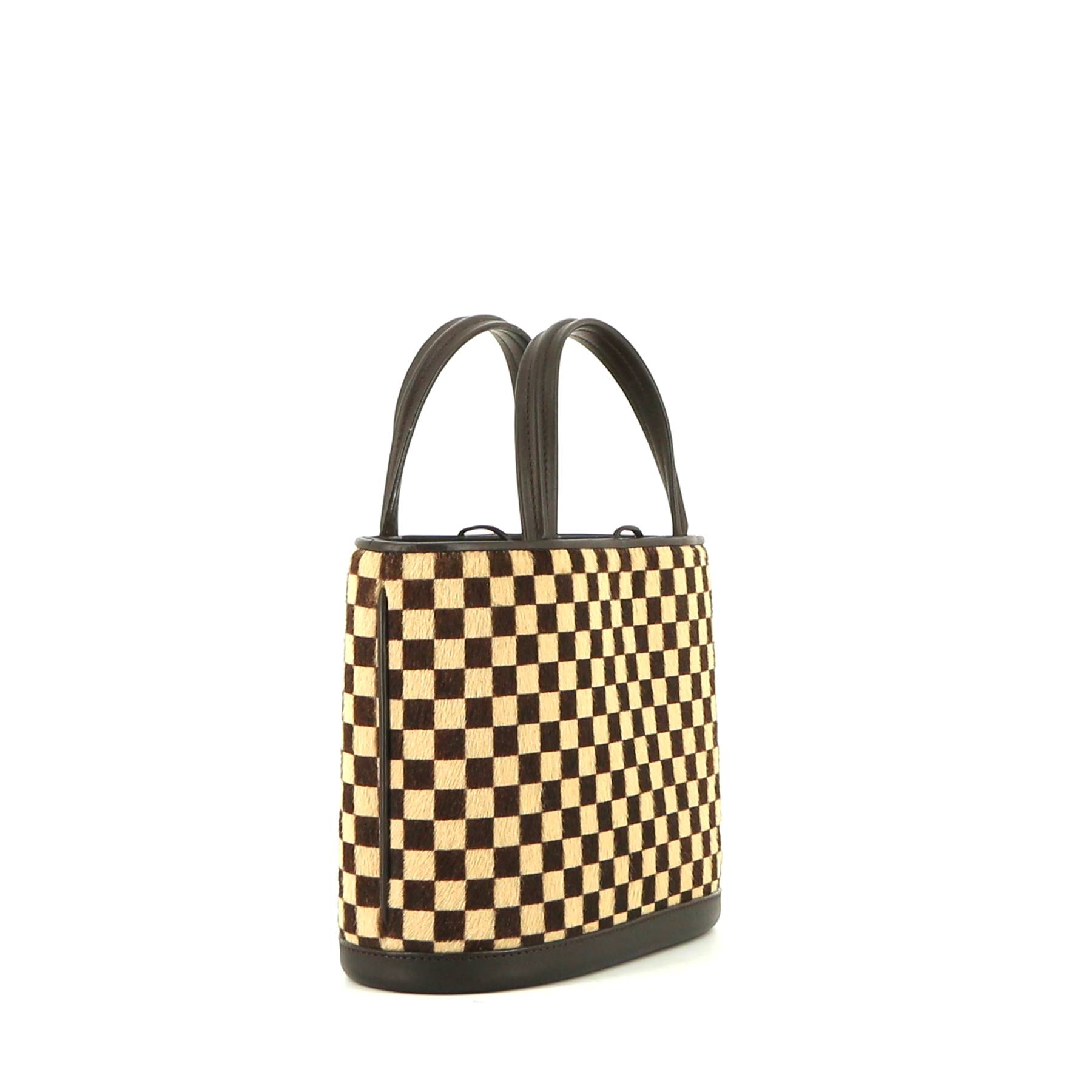 Louis Vuitton Impala handbag in damier foal and brown leather