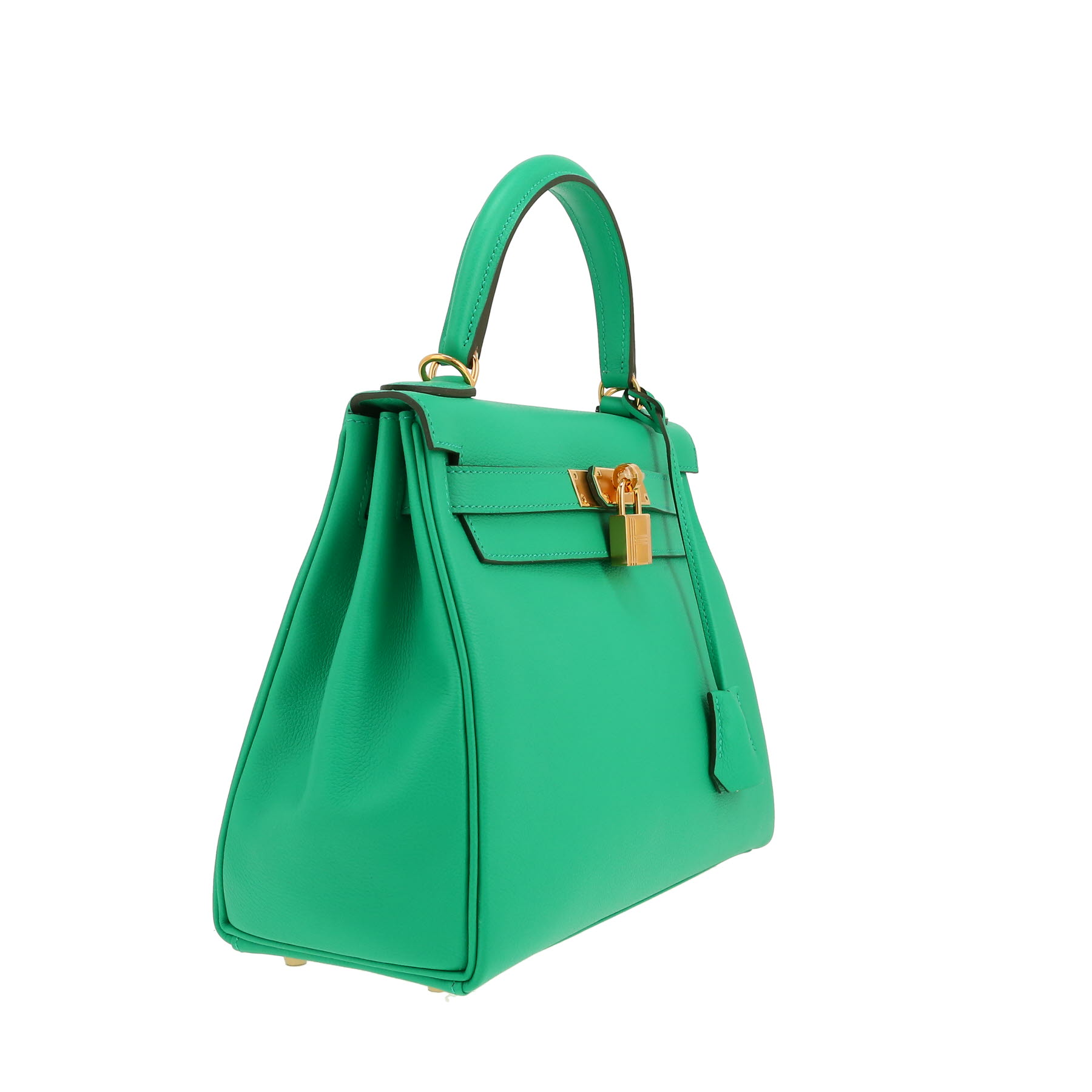 Hermès  Kelly 28 cm handbag  in green togo leather
