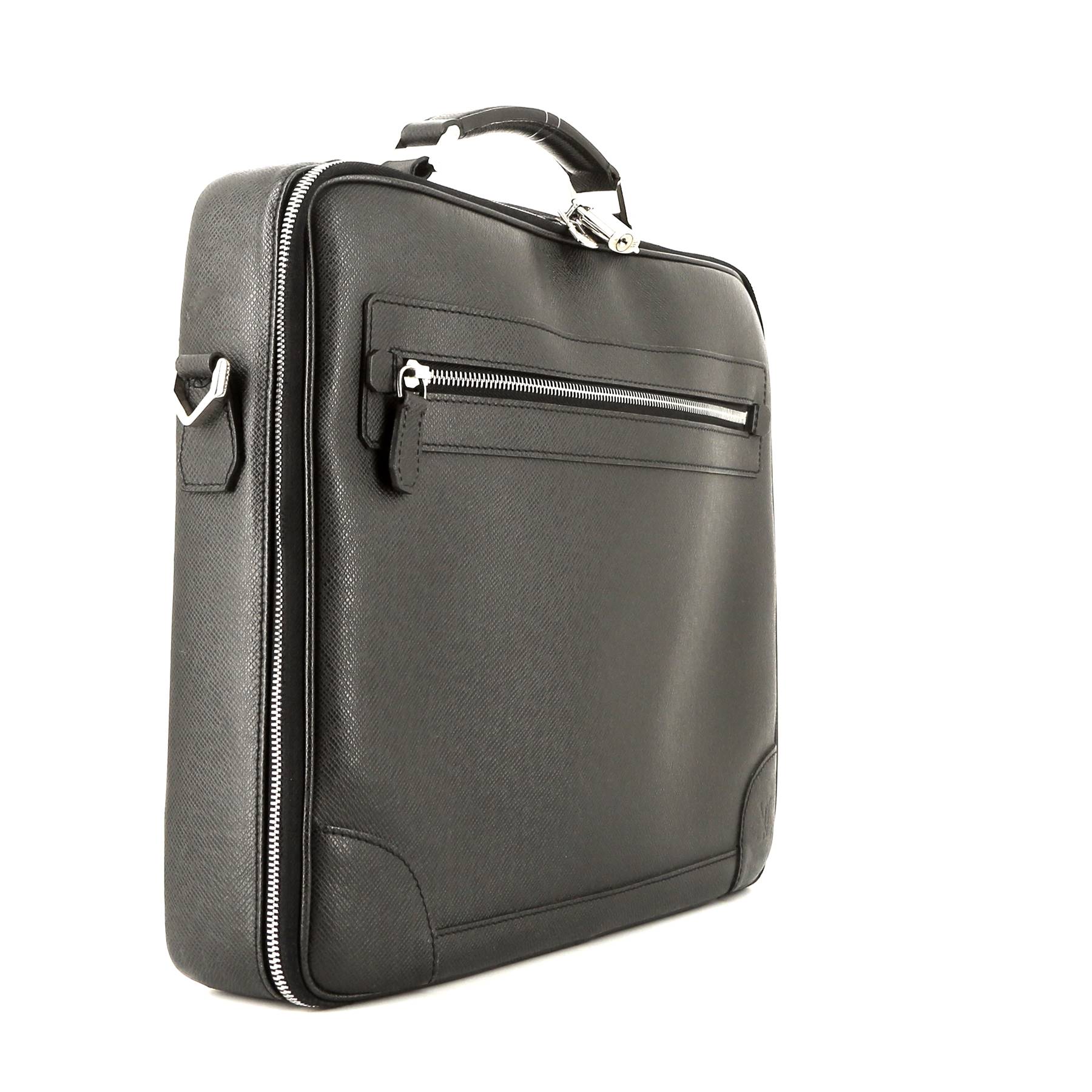 Porte-documents Louis Vuitton Business en cuir noir