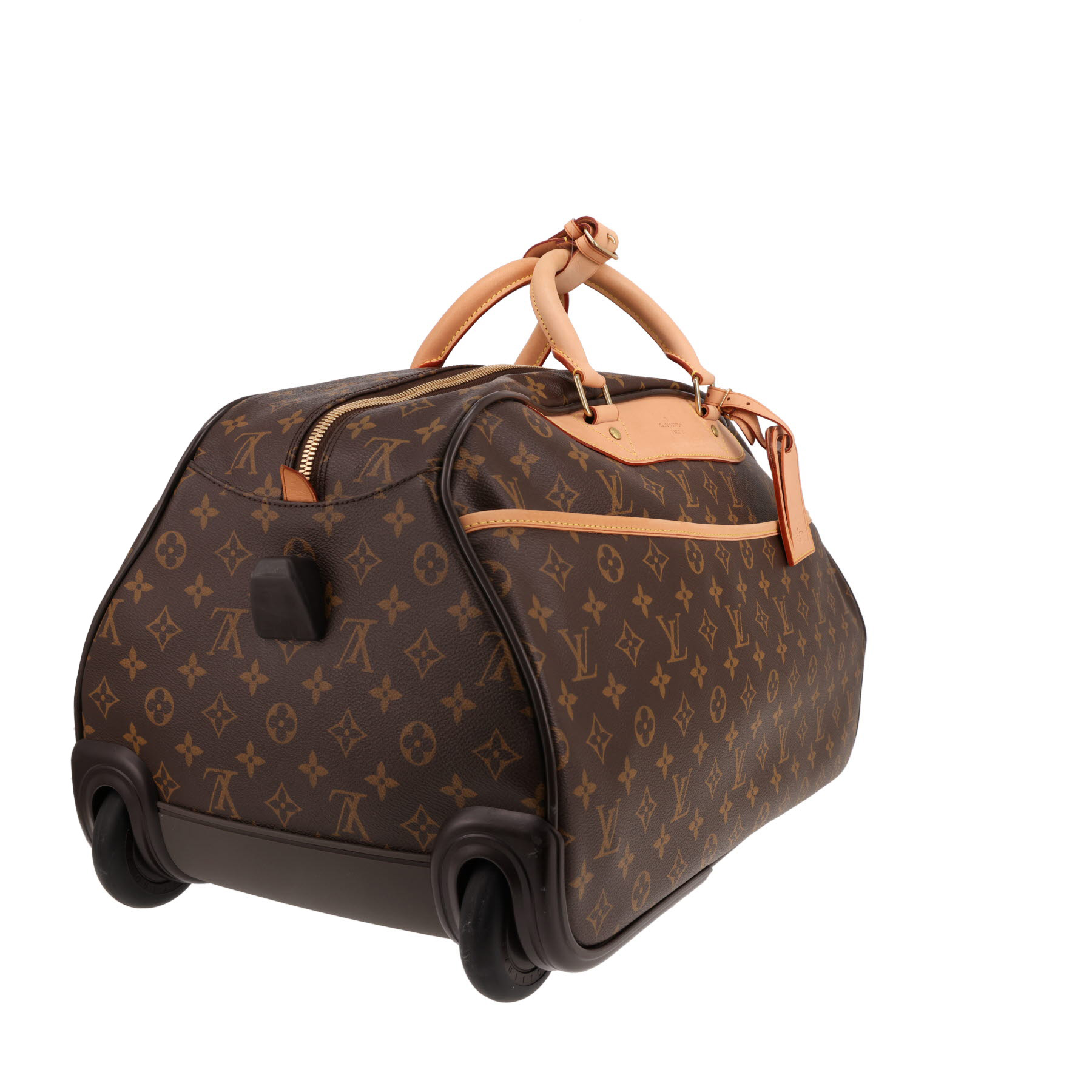 Louis Vuitton  Eole travel bag  monogram canvas  and natural leather