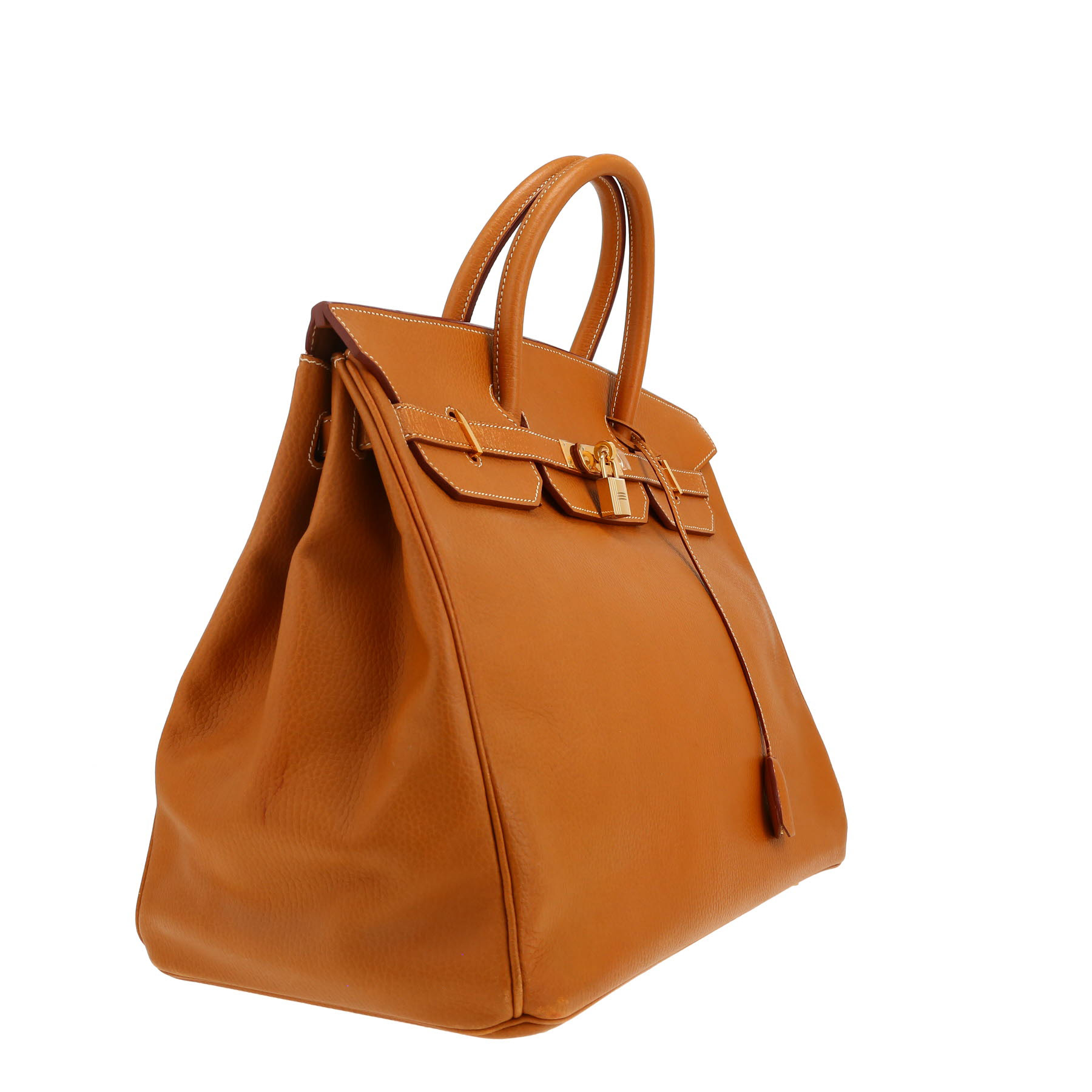 Hermes Birkin 40 cm handbag in natural Ardenne leather