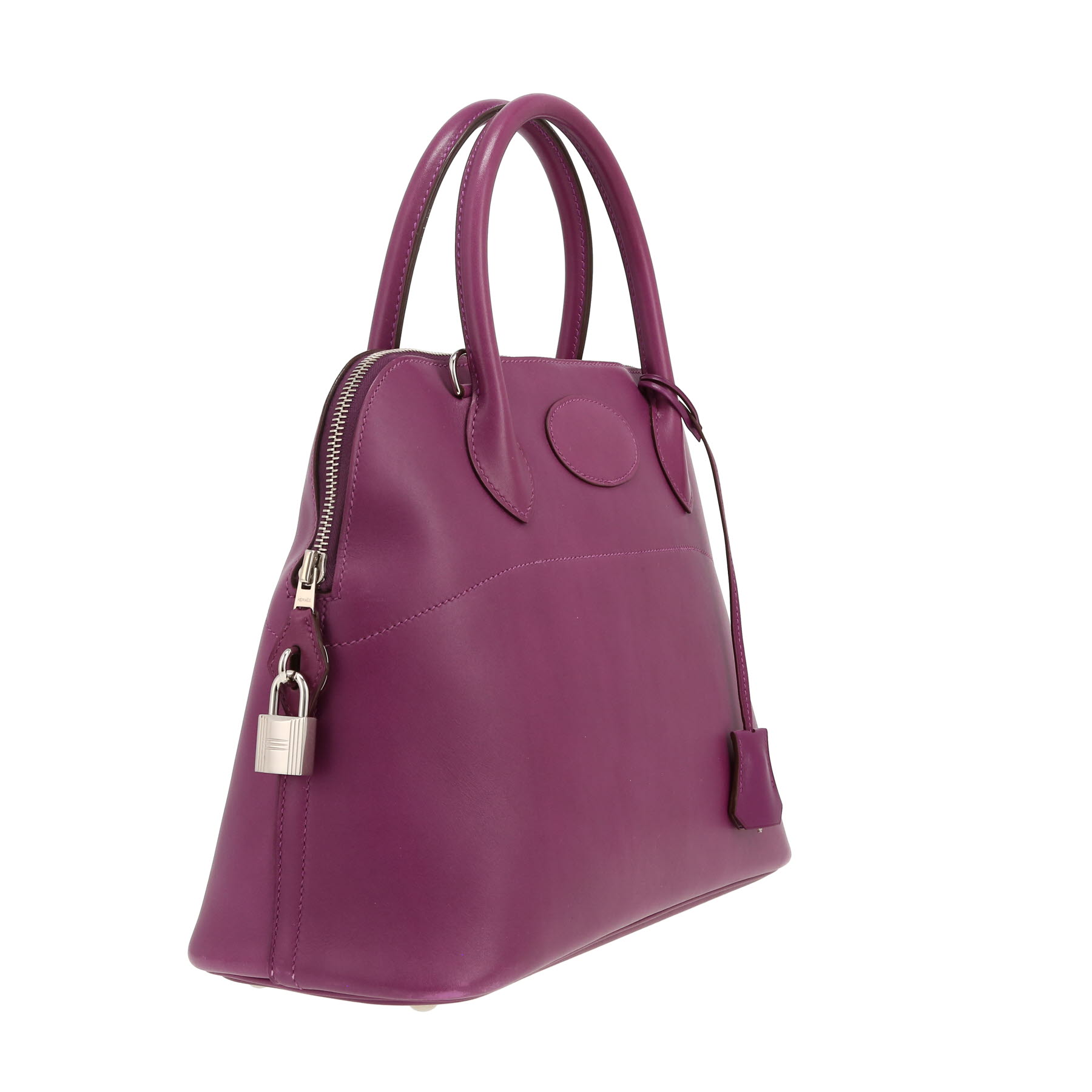 Hermès Bolide 31 cm handbag in purple Anemone Swift leather