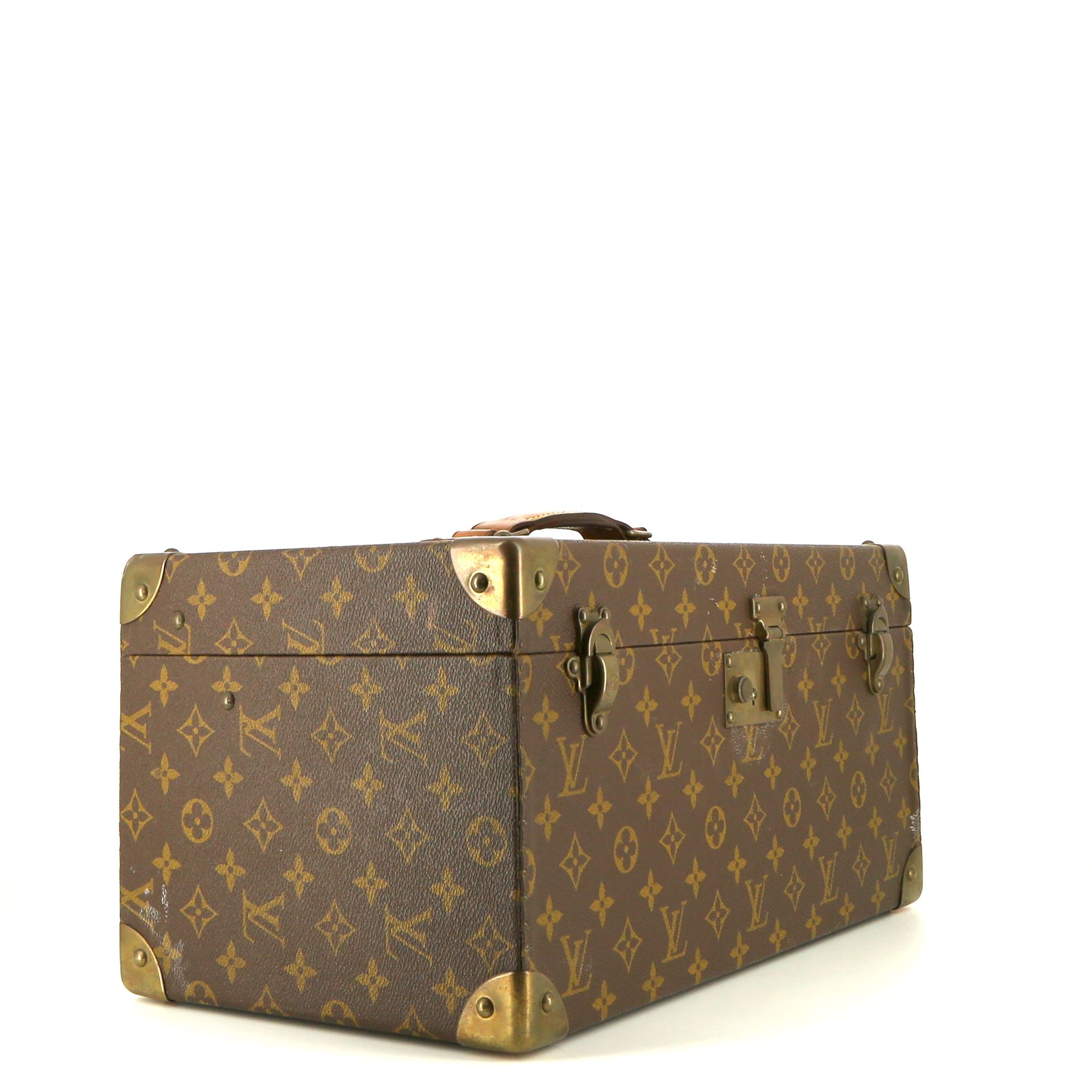 Louis Vuitton  Vanity vanity case  in brown monogram canvas  and natural leather