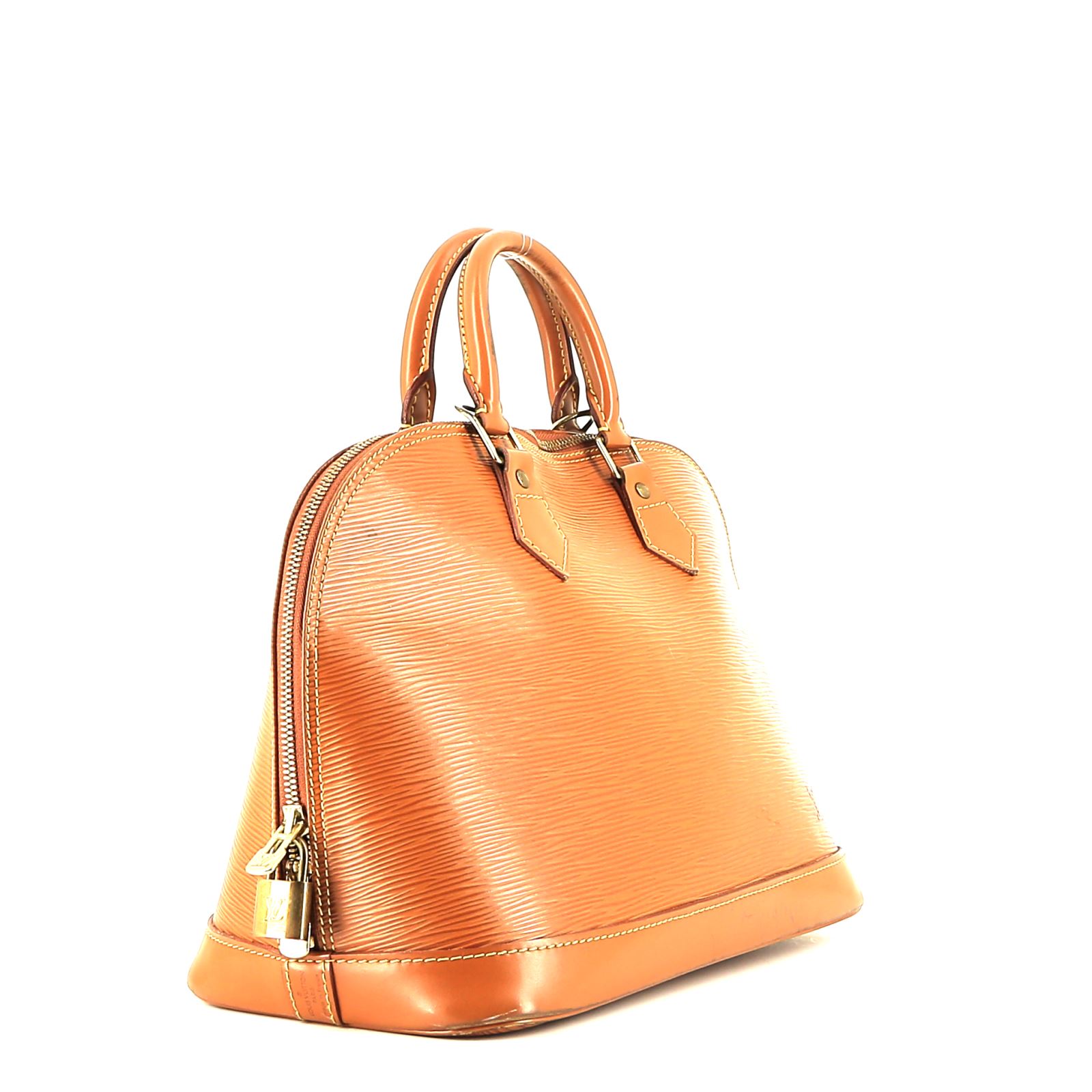 Louis Vuitton  Alma handbag  in brown epi leather