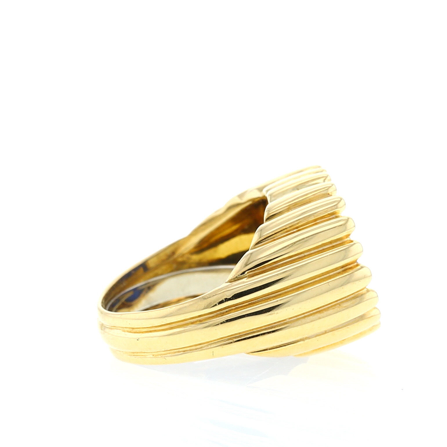 Anello Vintage in oro giallo e lapislazzuli