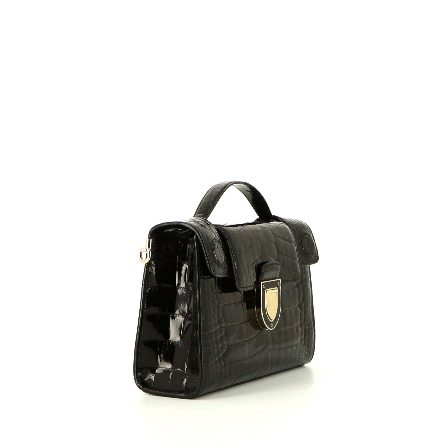 Dior  Diorever mini  handbag  in black alligator