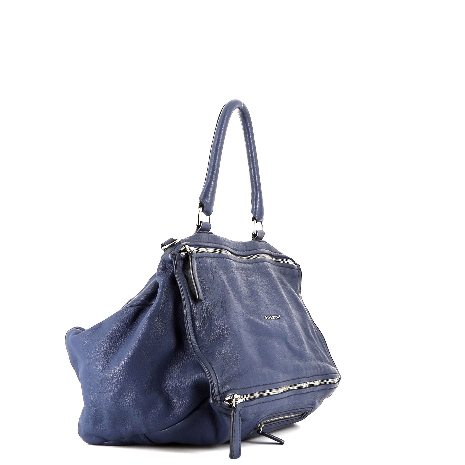 Givenchy Pandora shoulder bag in blue grained leather