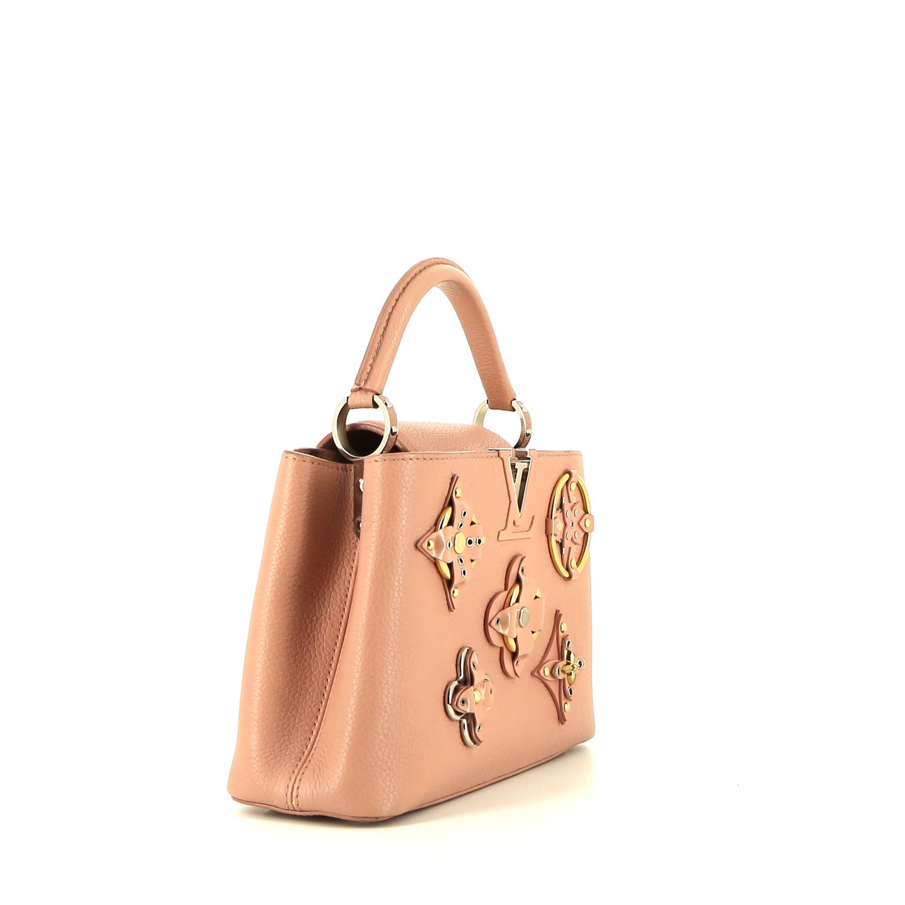 Louis Vuitton  Capucines BB shoulder bag  in powder pink grained leather