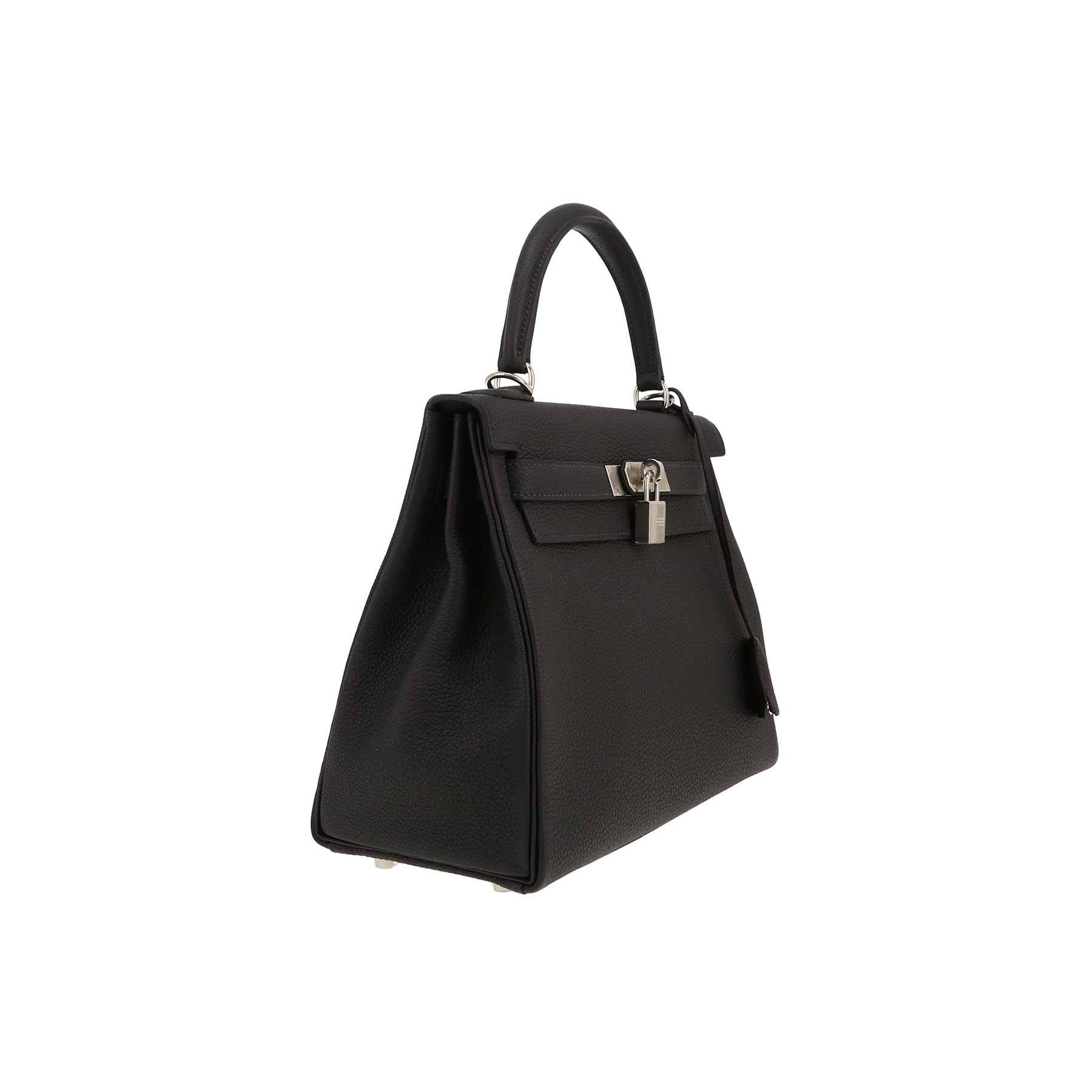 Hermès Kelly 28 cm handbag in blue togo leather