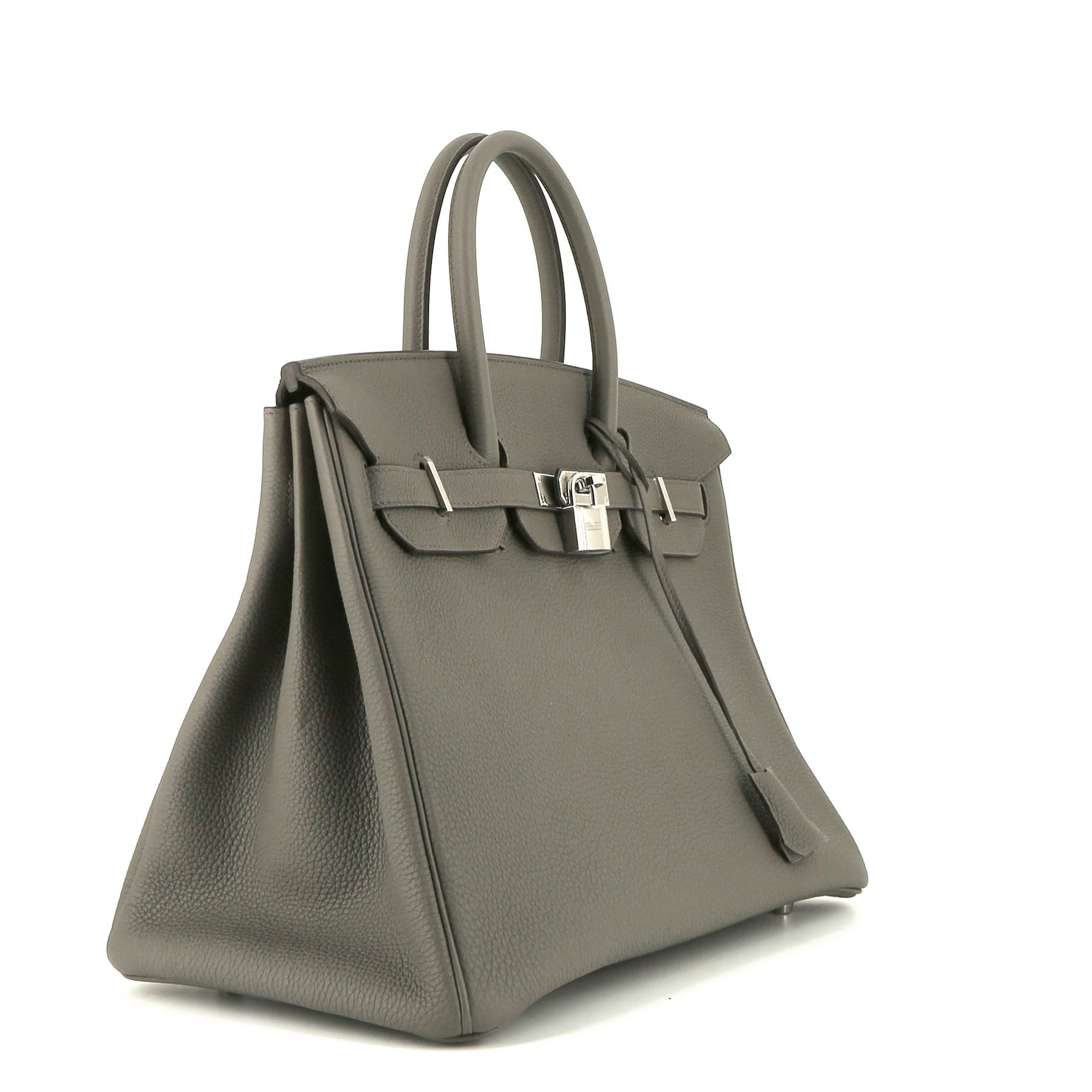 Hermes Birkin 35 cm handbag in grey togo leather