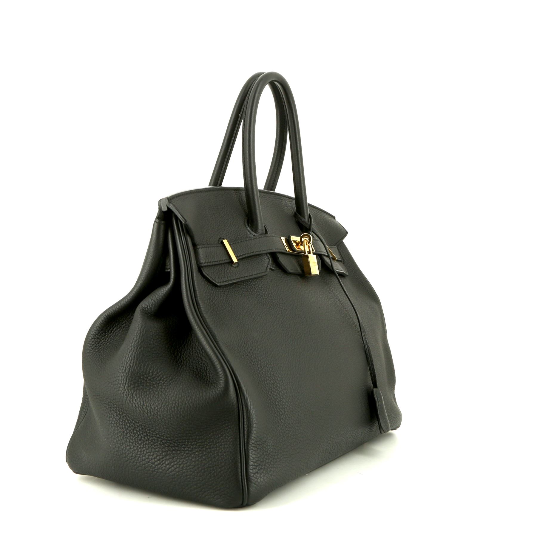 Hermès Birkin 35 cm handbag in black togo leather